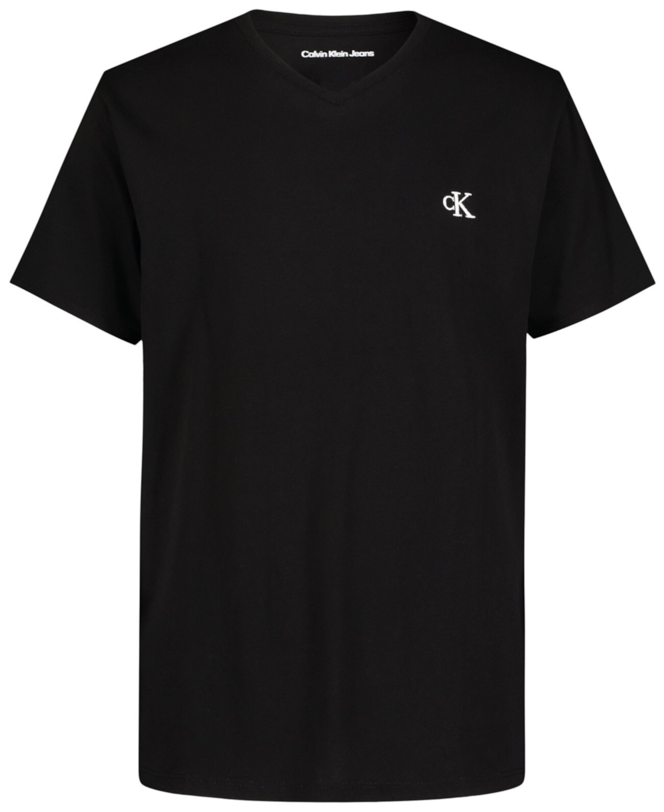 Big Boys Monologo V-Neck Short Sleeve T-Shirt Calvin Klein