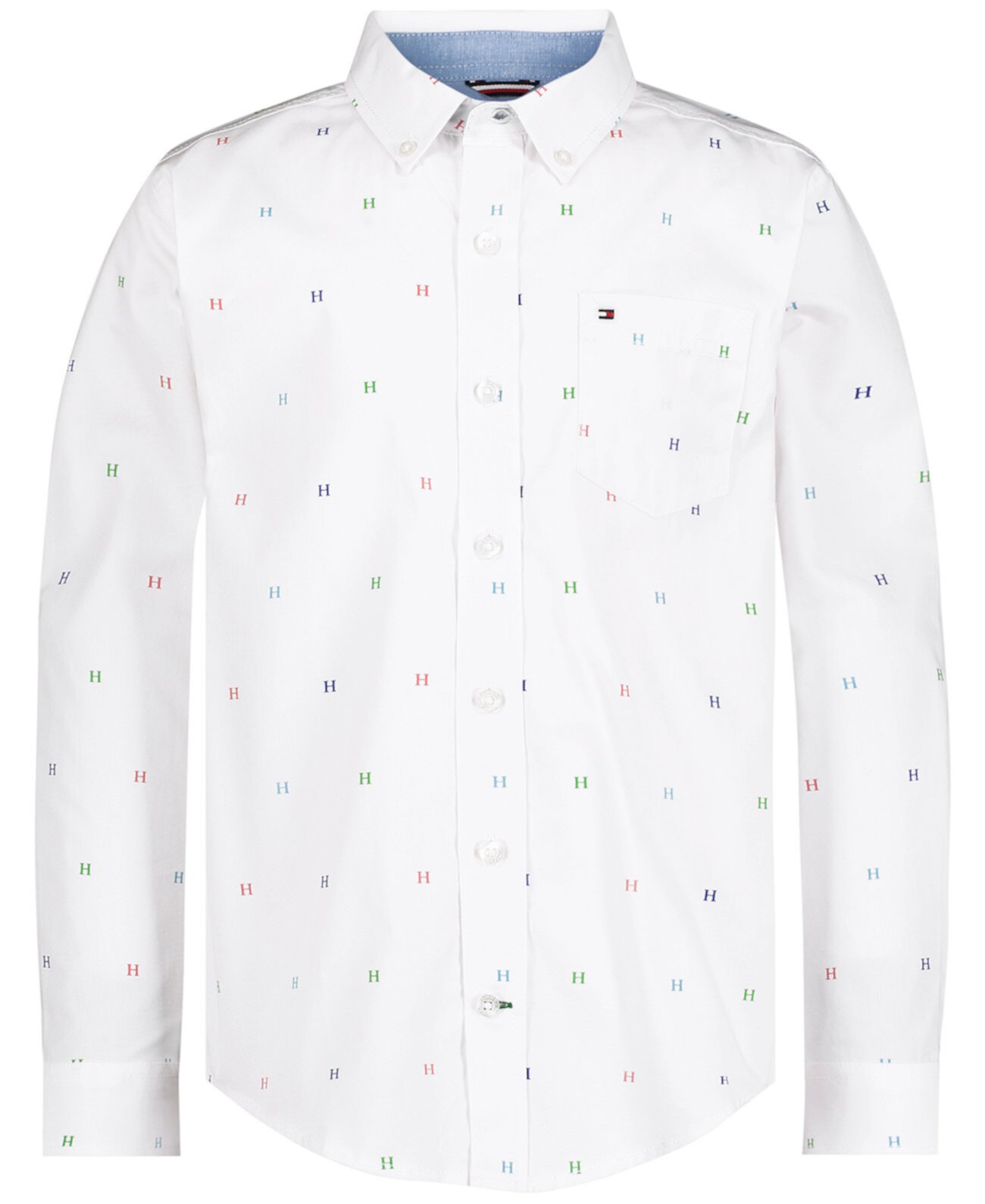 Big Boys Tommy Printed Shirt Tommy Hilfiger