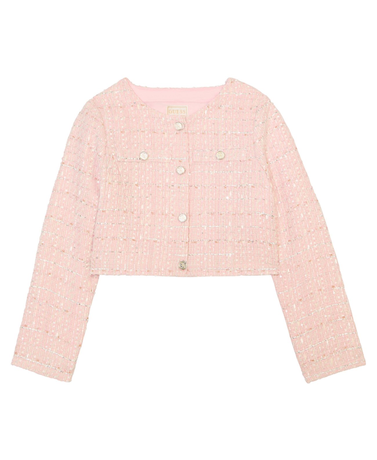 Big Girls Lurex Tweed Jacket Guess