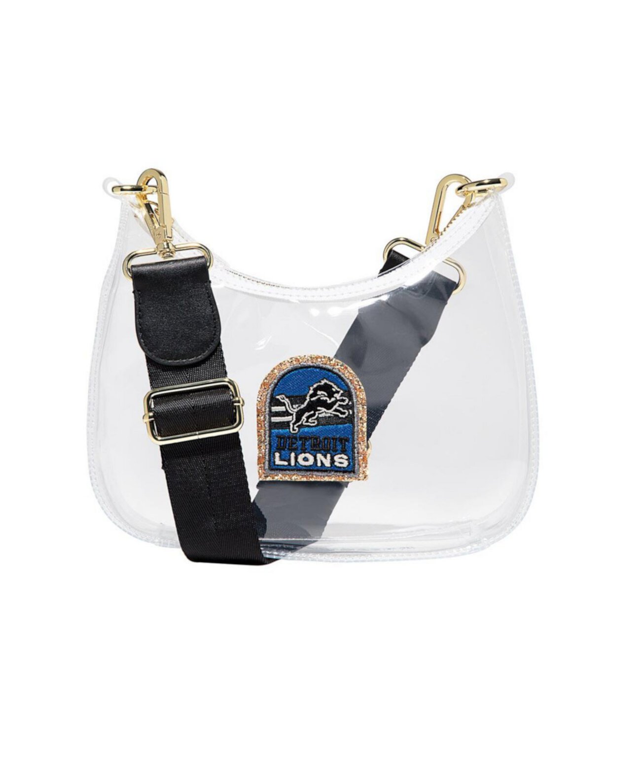 Detroit Lions Clear Curved Crossbody Stoney Clover Lane