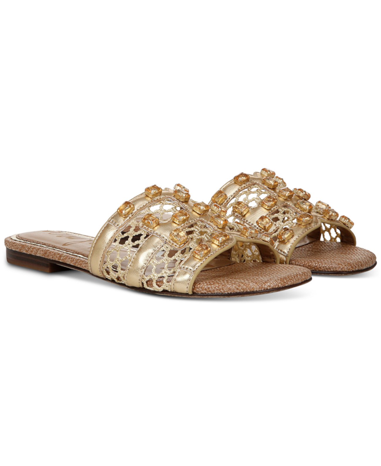 Women's Blaire Embellished Flat Sandals Sam Edelman