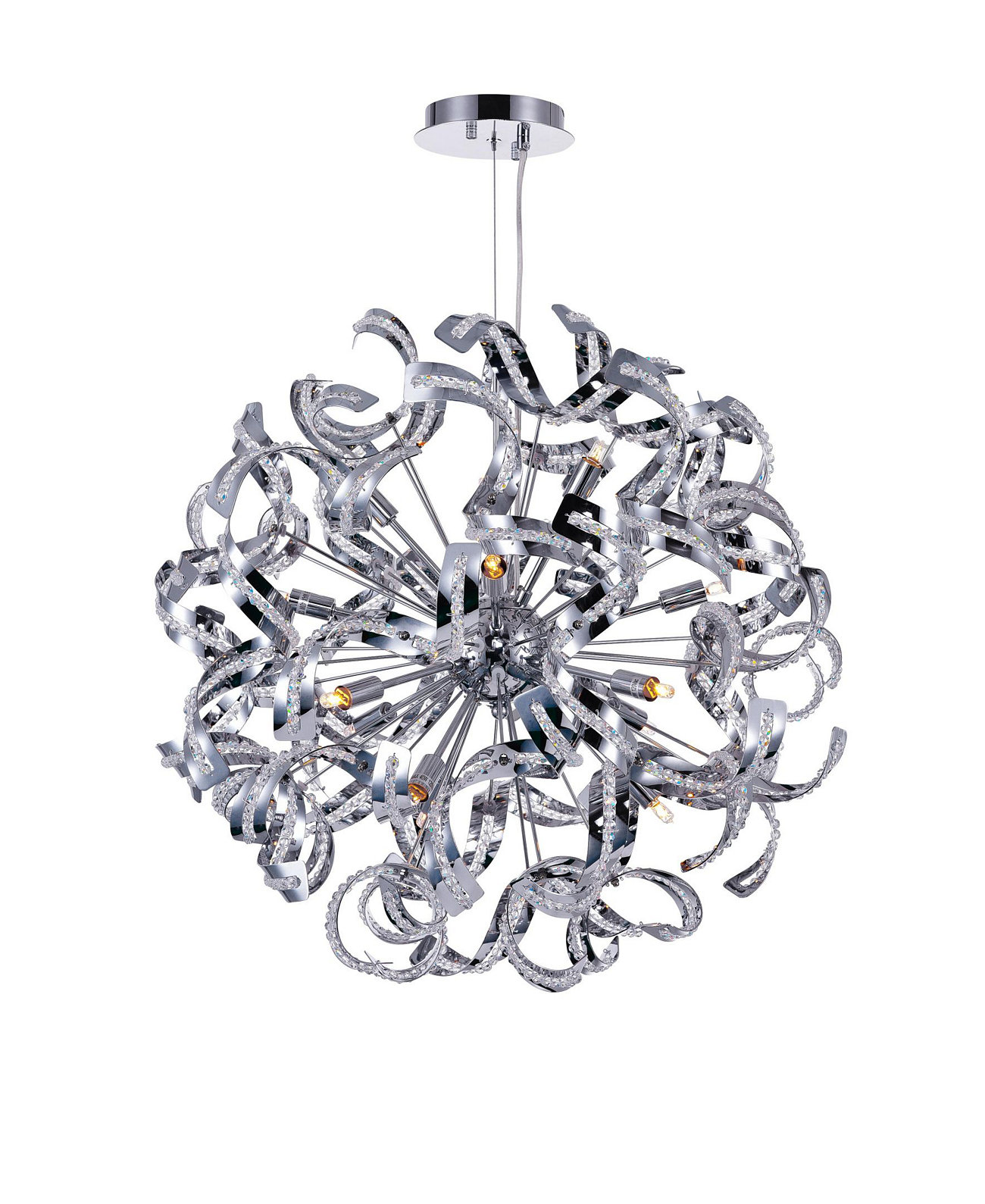 Swivel 14 Light Chandelier CWI Lighting