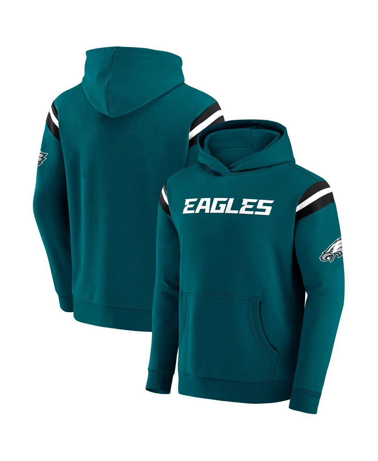 Men's Green Philadelphia Eagles Football Washed Pullover Hoodie Fanatics