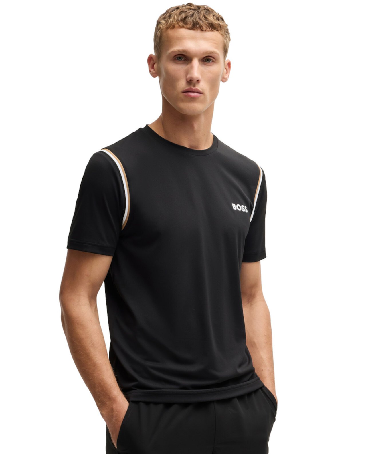 Men's Active Waffle-Structure T-Shirt Boss