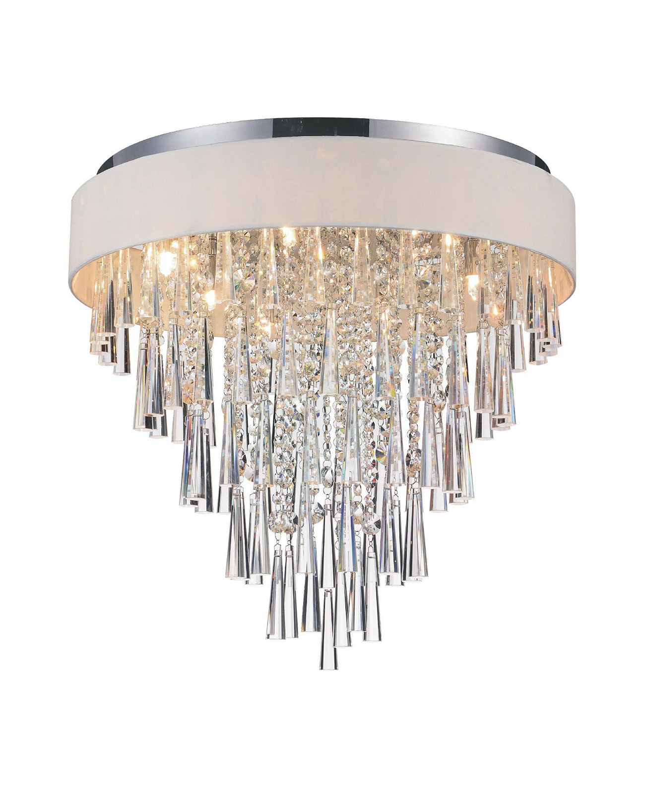 Franca 8 Light Flush Mount CWI Lighting