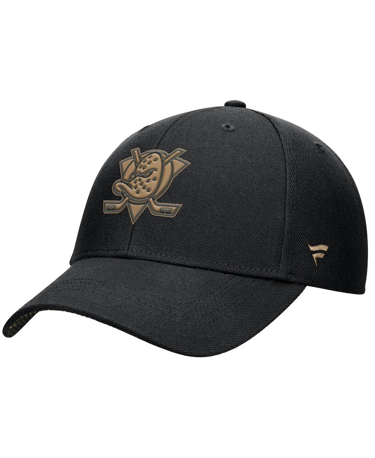 Men's Black Anaheim Ducks Authentic Pro Military Appreciation Adjustable Hat Fanatics