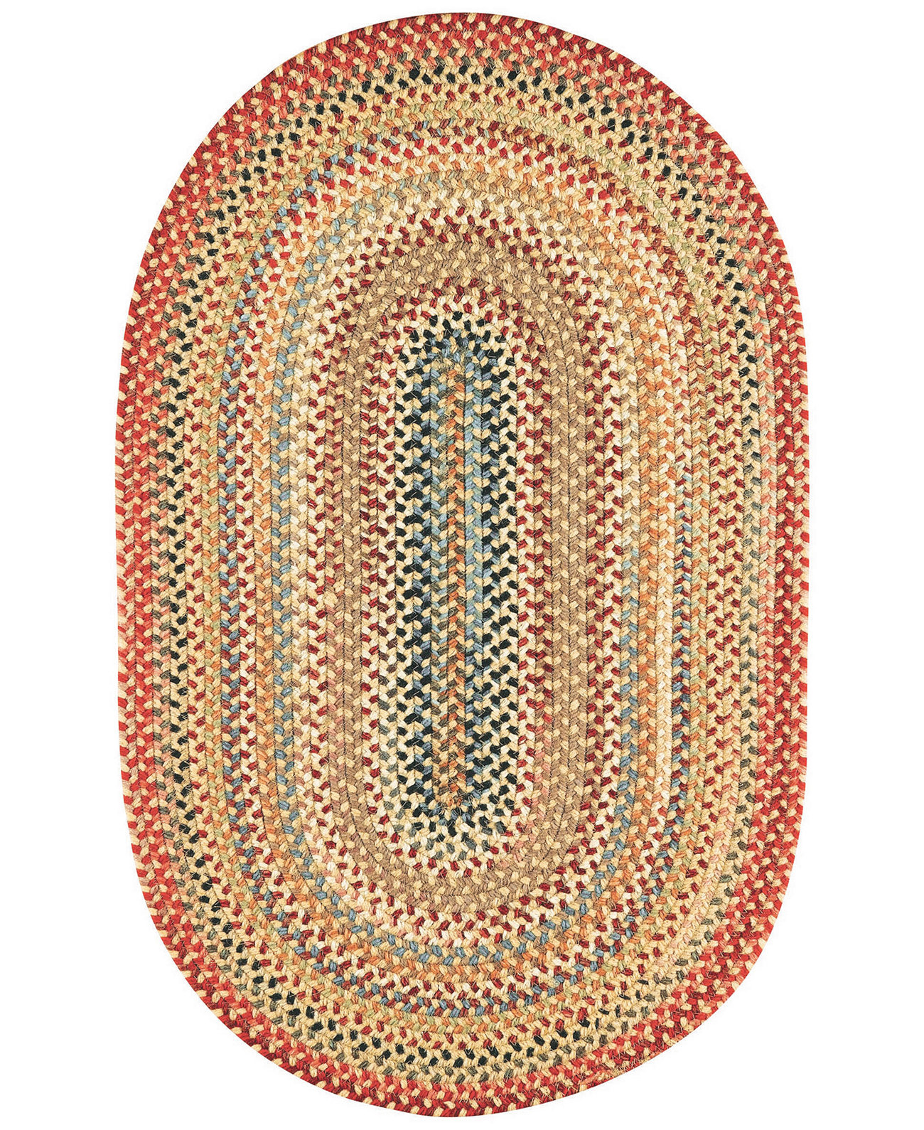 Americana 0346 2'x8' Oval Runner Area Rug Capel