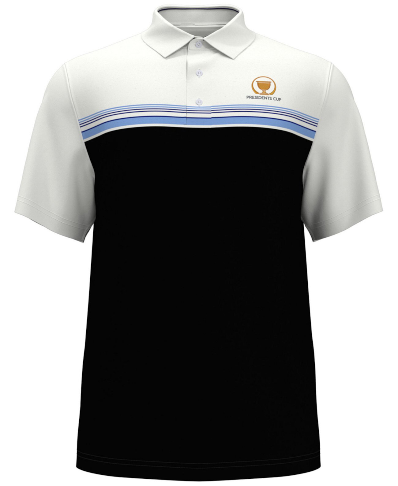 Men's Classic-Fit Colorblocked Stripe Polo Shirt Pga Tour