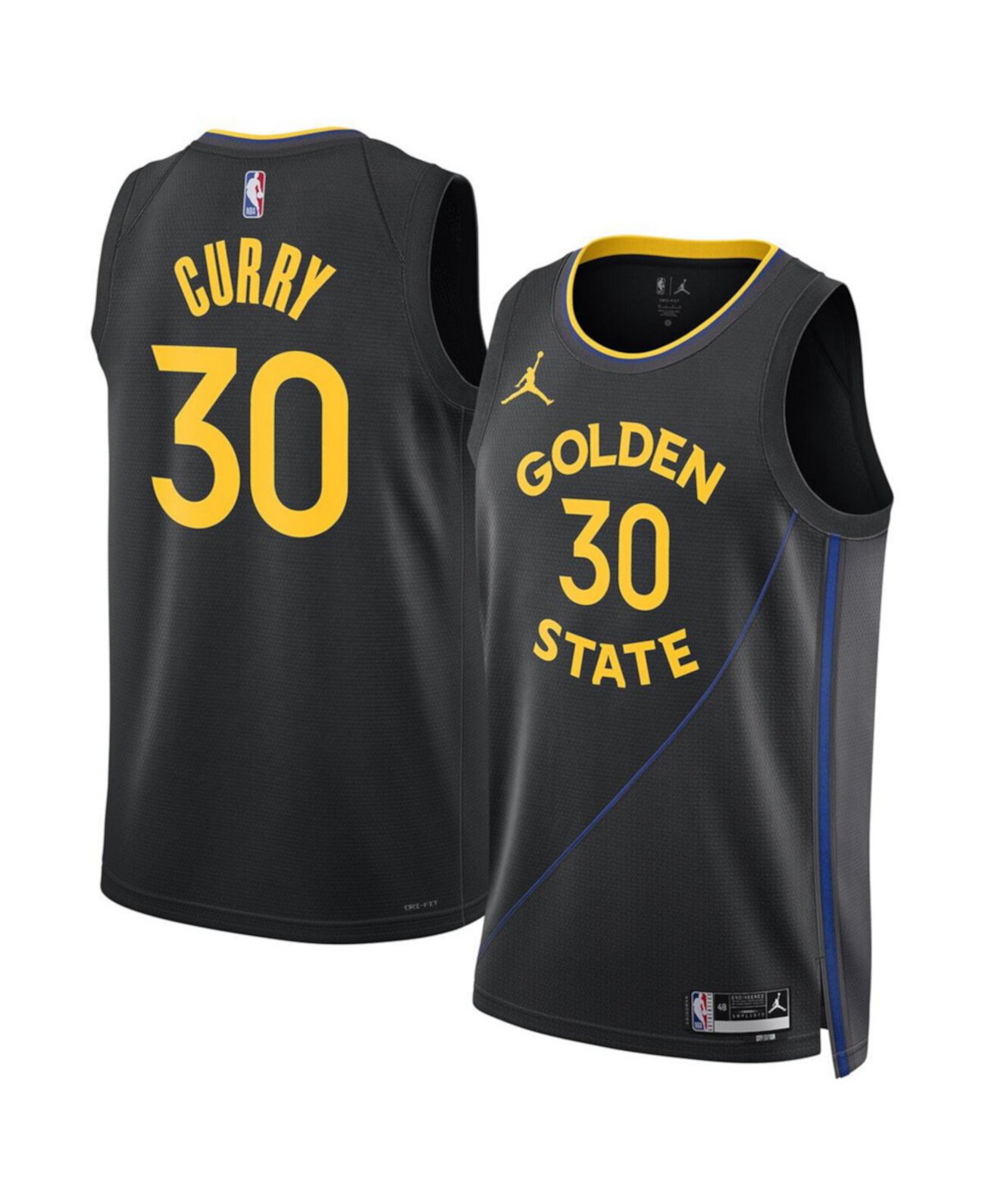 Men's and Women's Stephen Curry Black Golden State Warriors 2024/25 Swingman Jersey - Statement Edition Jordan