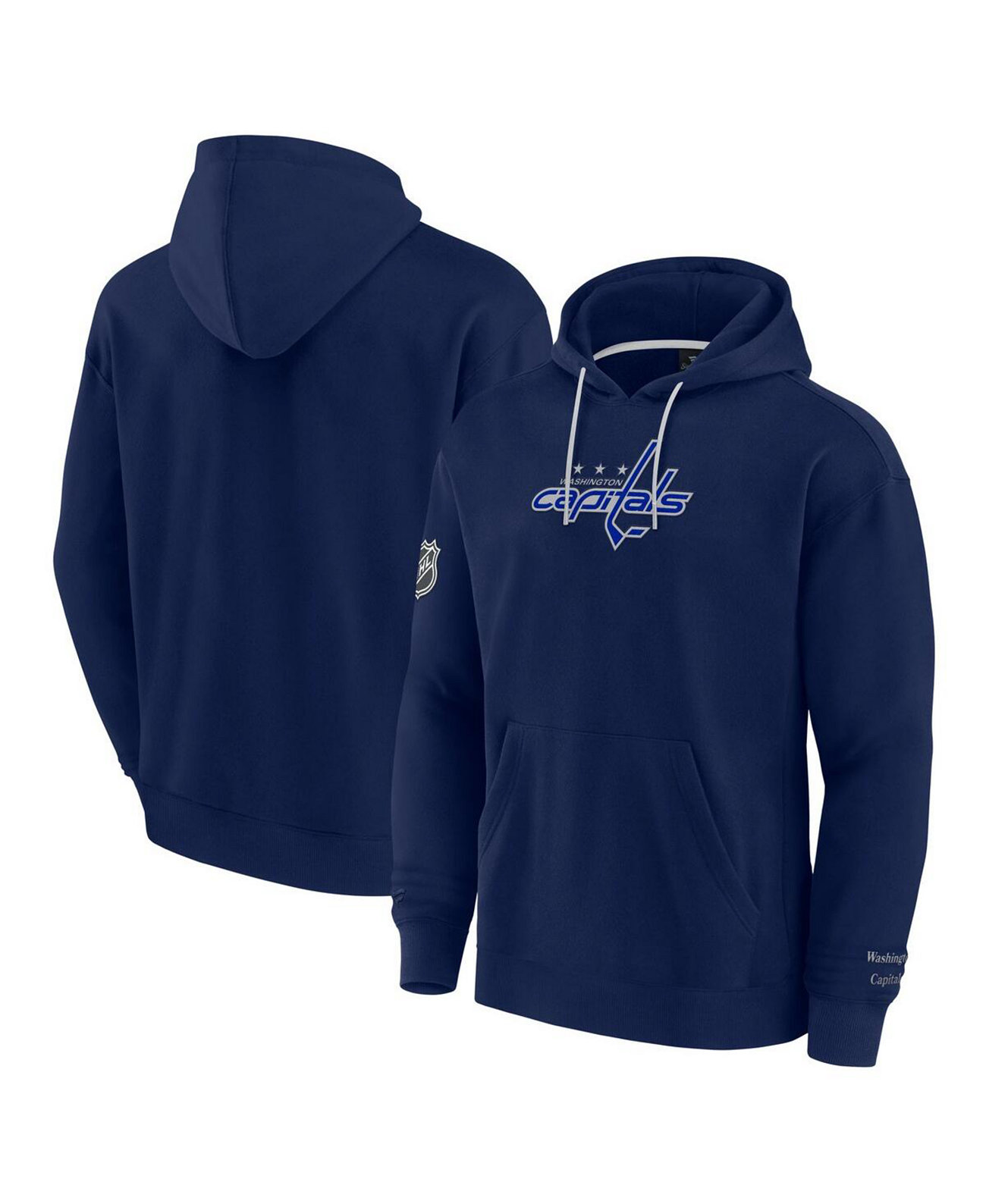 Men's Navy Washington Capitals Elements Pace Pullover Hoodie Fanatics