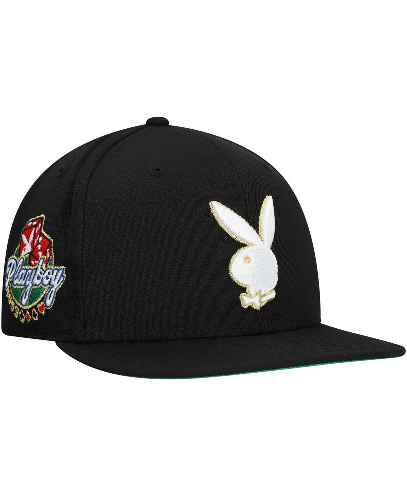 Men's Black Playboy Cherry Fitted Hat Lids