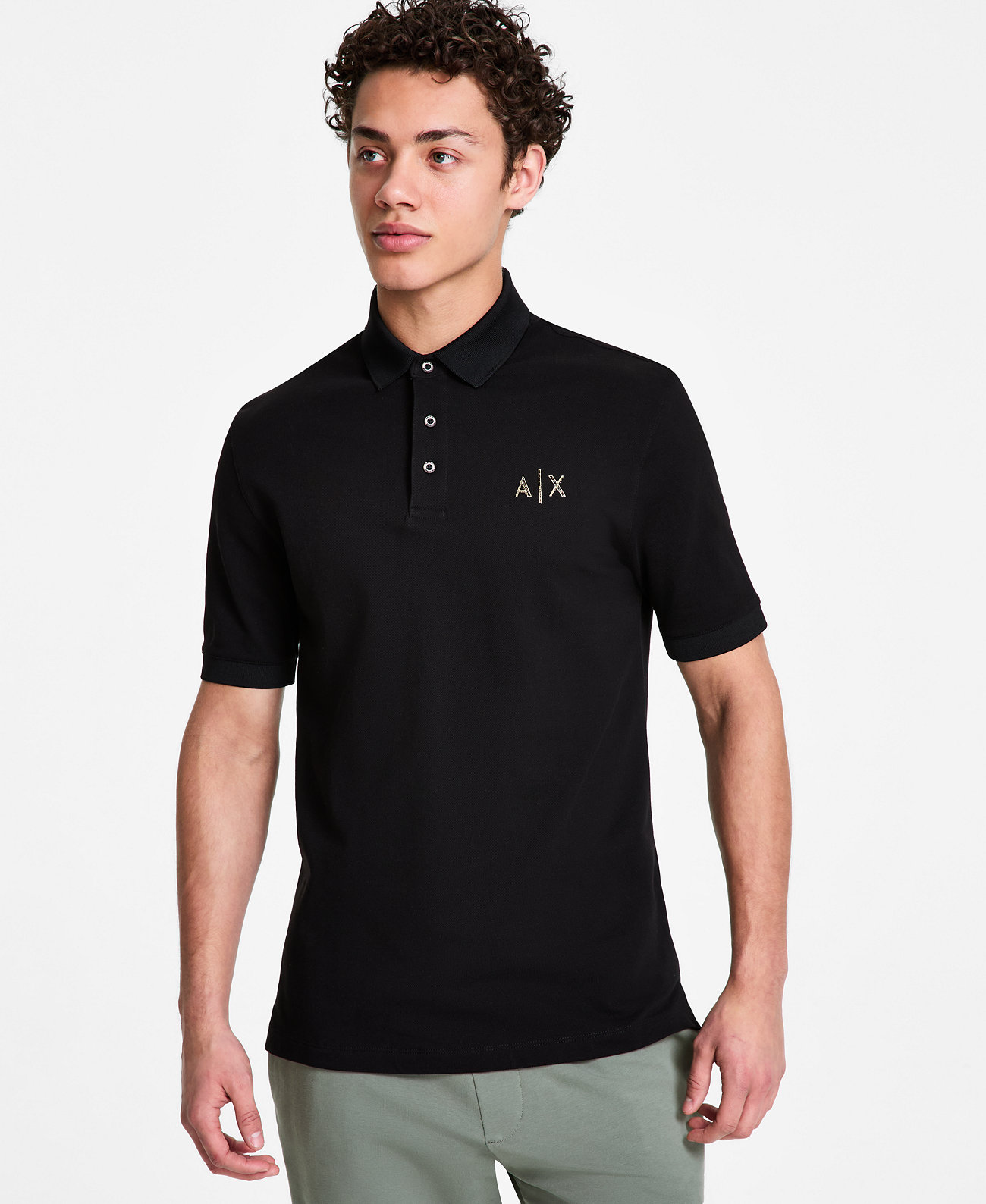 Men's Stud Logo Polo Shirt Armani