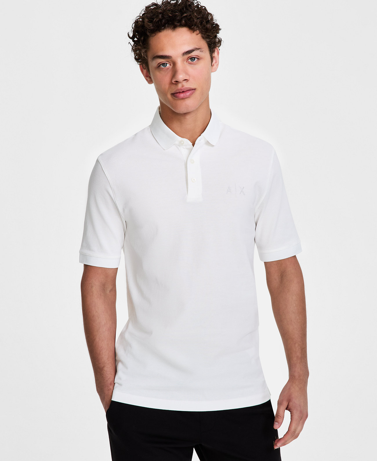 Men's Stud Logo Polo Shirt Armani