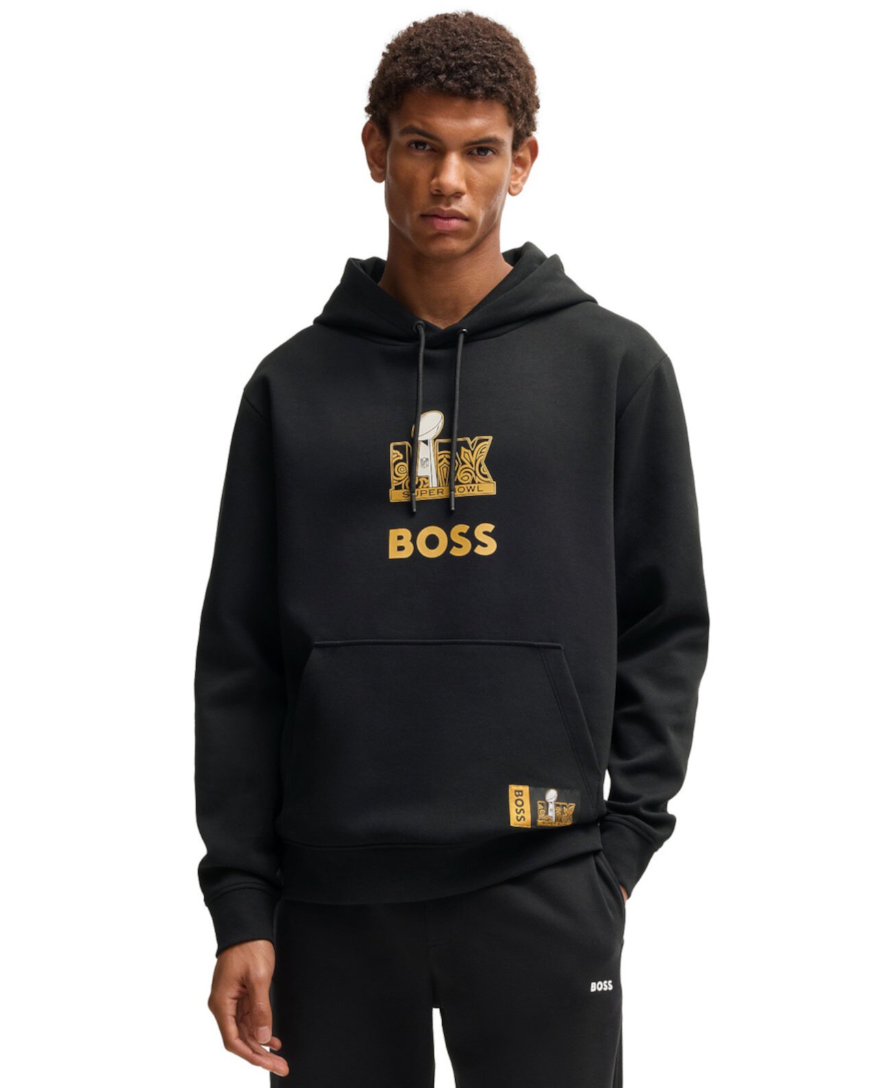 x NFL Men's Gold-Tone Artwork Hoodie Boss