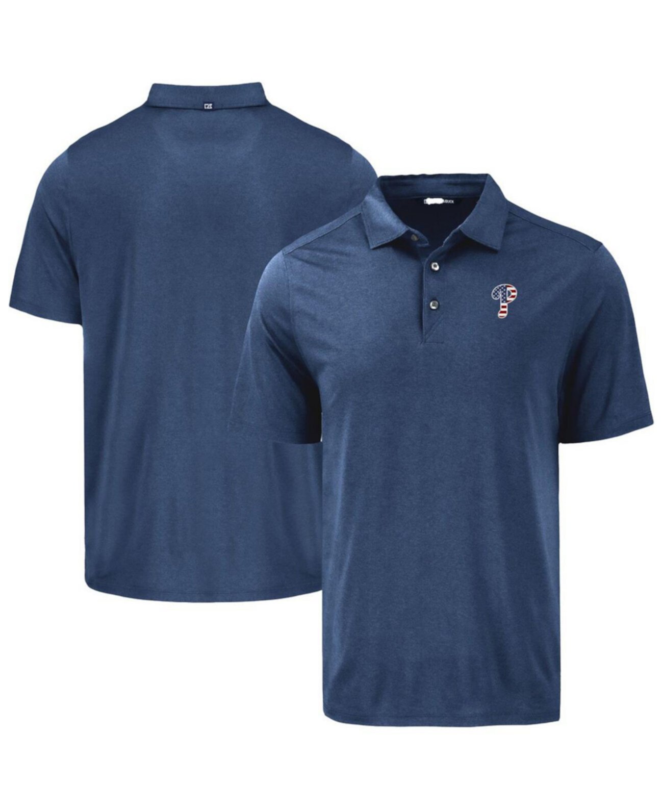 Men's Navy Philadelphia Phillies Coastline Epic Comfort Polo Cutter & Buck