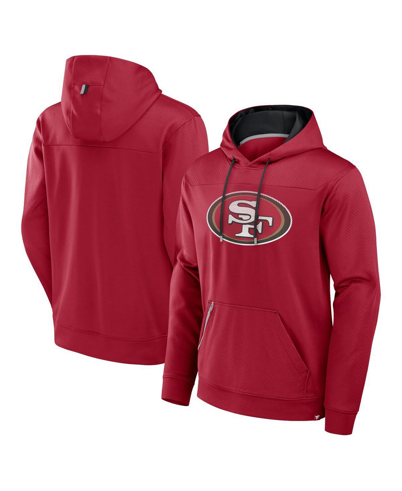 Men's Scarlet San Francisco 49ers Defender Pullover Hoodie Fanatics