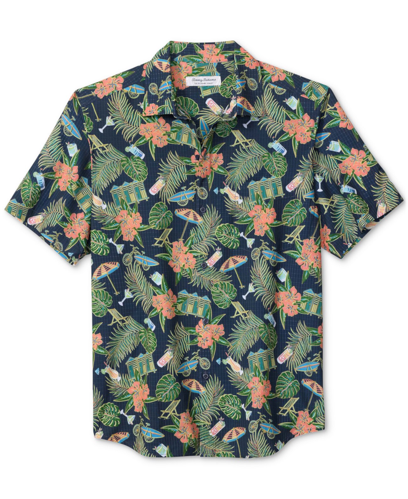 Men's Bahama Coast Cabana Freeze Classic-Fit IslandZone® Moisture-Wicking Printed Button-Down Shirt Tommy Bahama