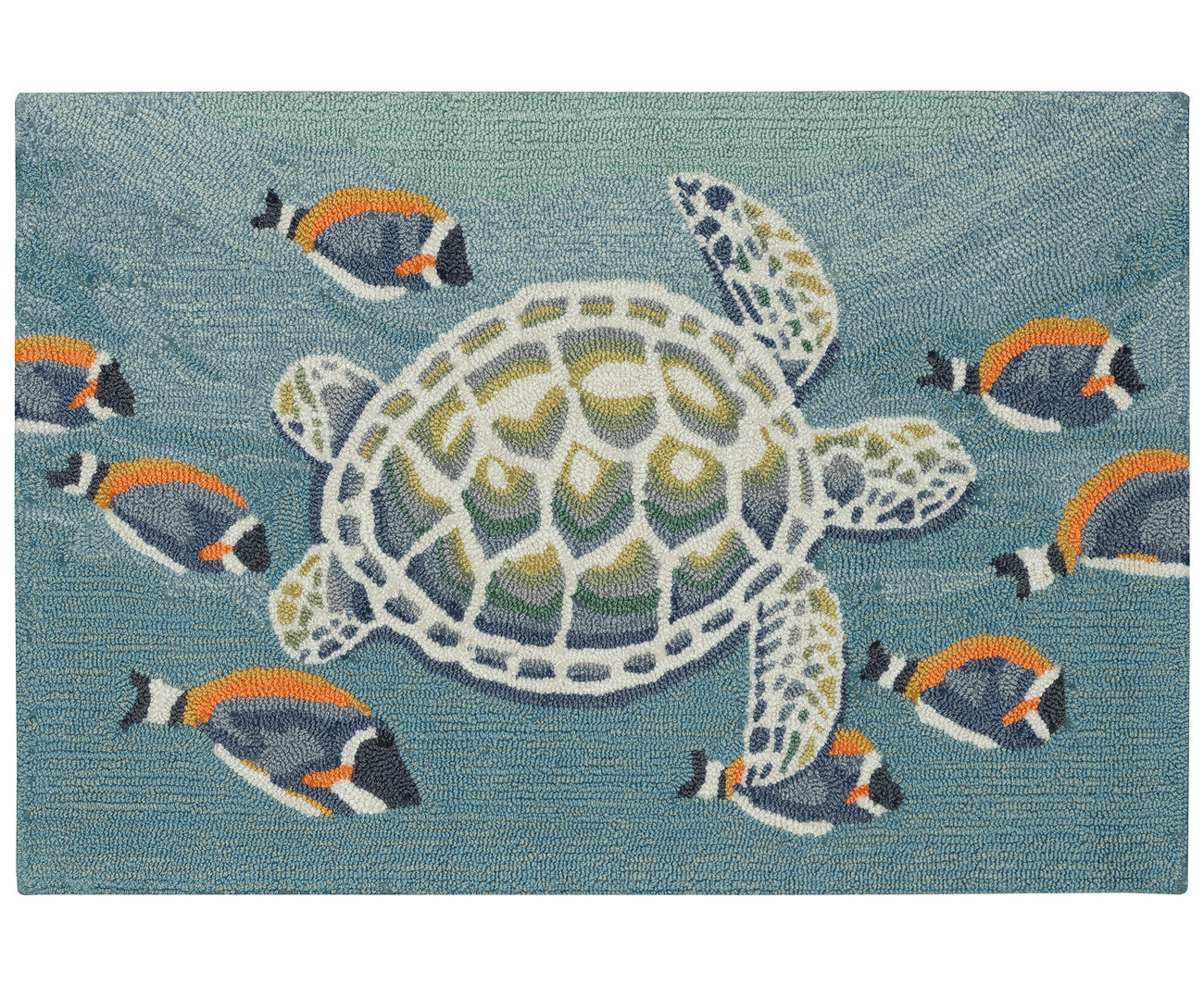 Frontporch Turtle and Fish 2'6"x4' Area Rug Liora Manne