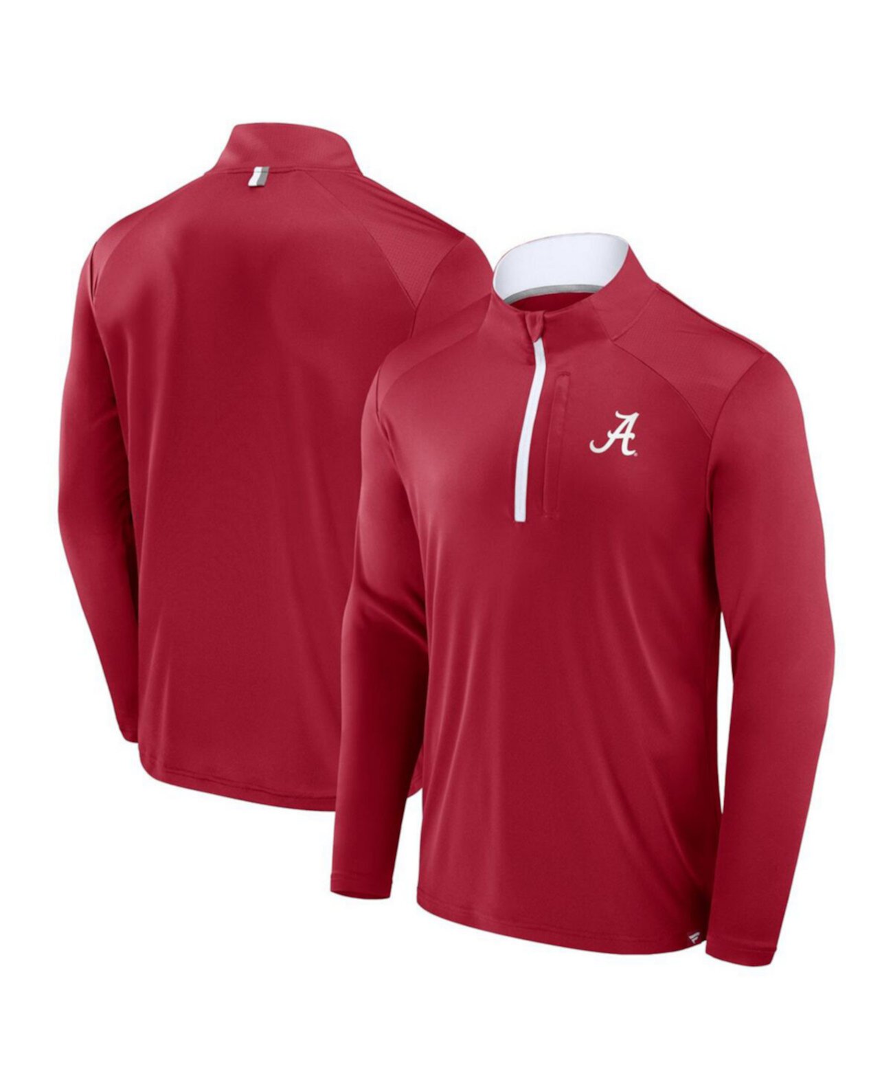 Men's Crimson Alabama Crimson Tide Fundamental Defender Quarter-Zip Jacket Fanatics