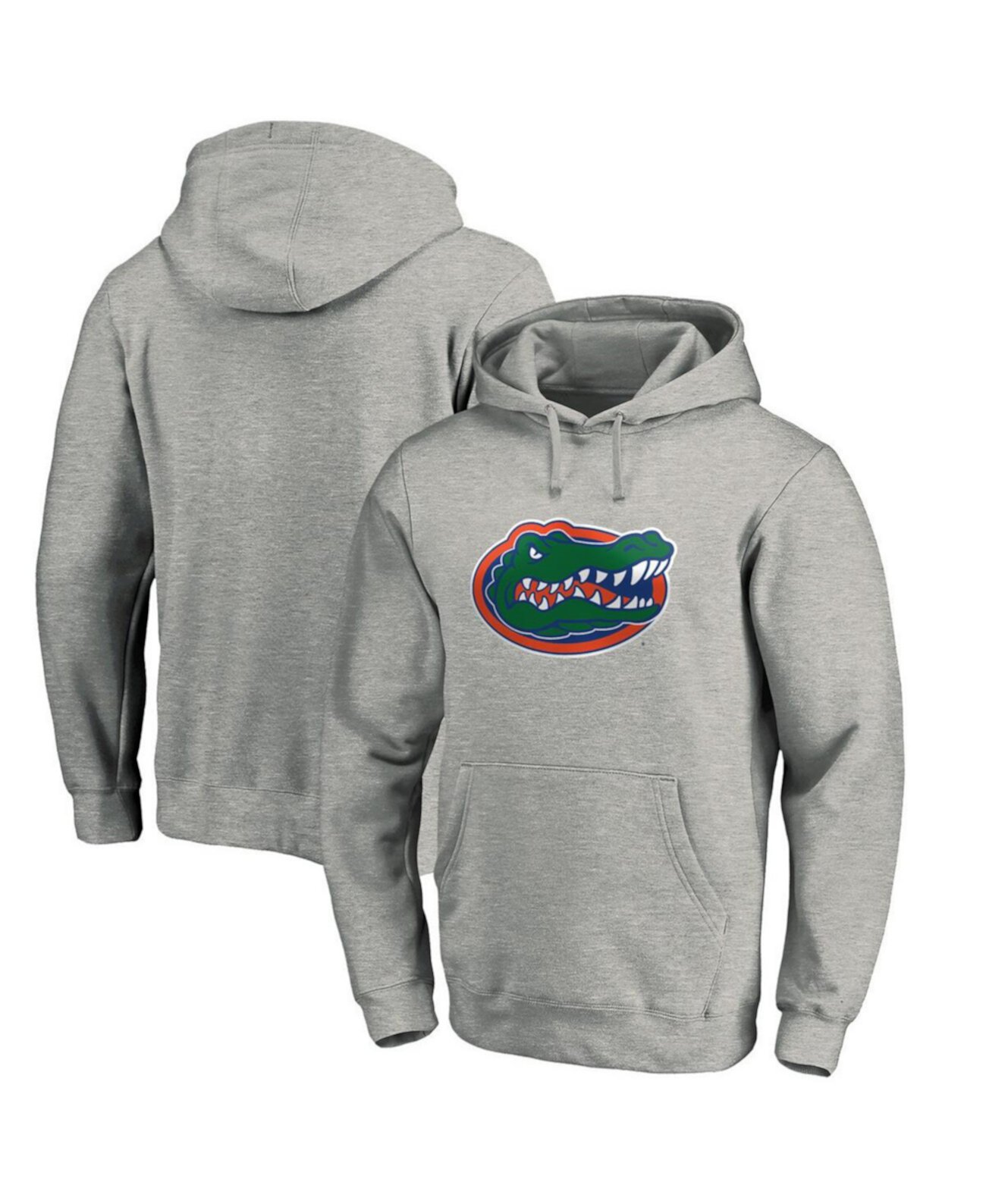 Men's Heather Gray Florida Gators Primary Logo Pullover Hoodie Fanatics