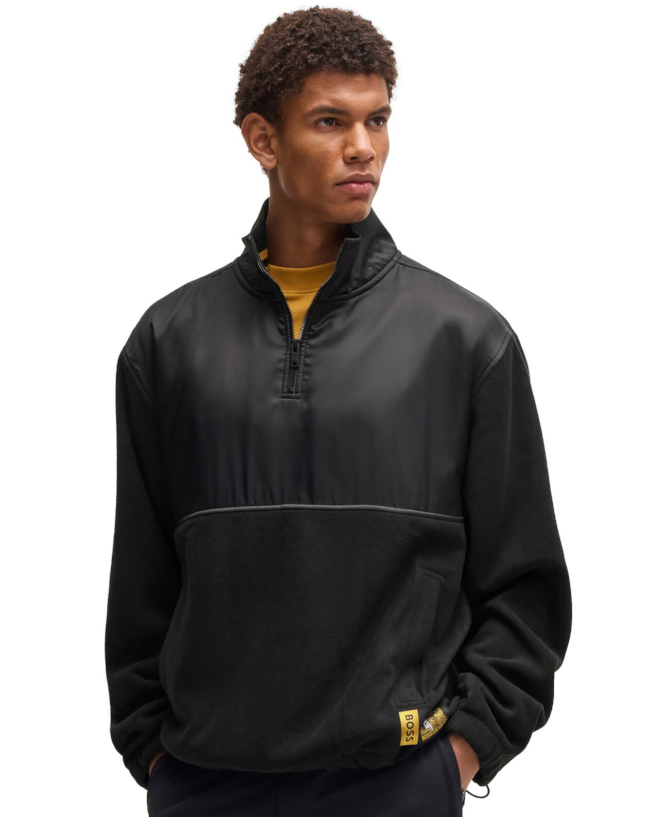 x NFL Men's Gold-Tone Trim Fleece Sweatshirt Boss