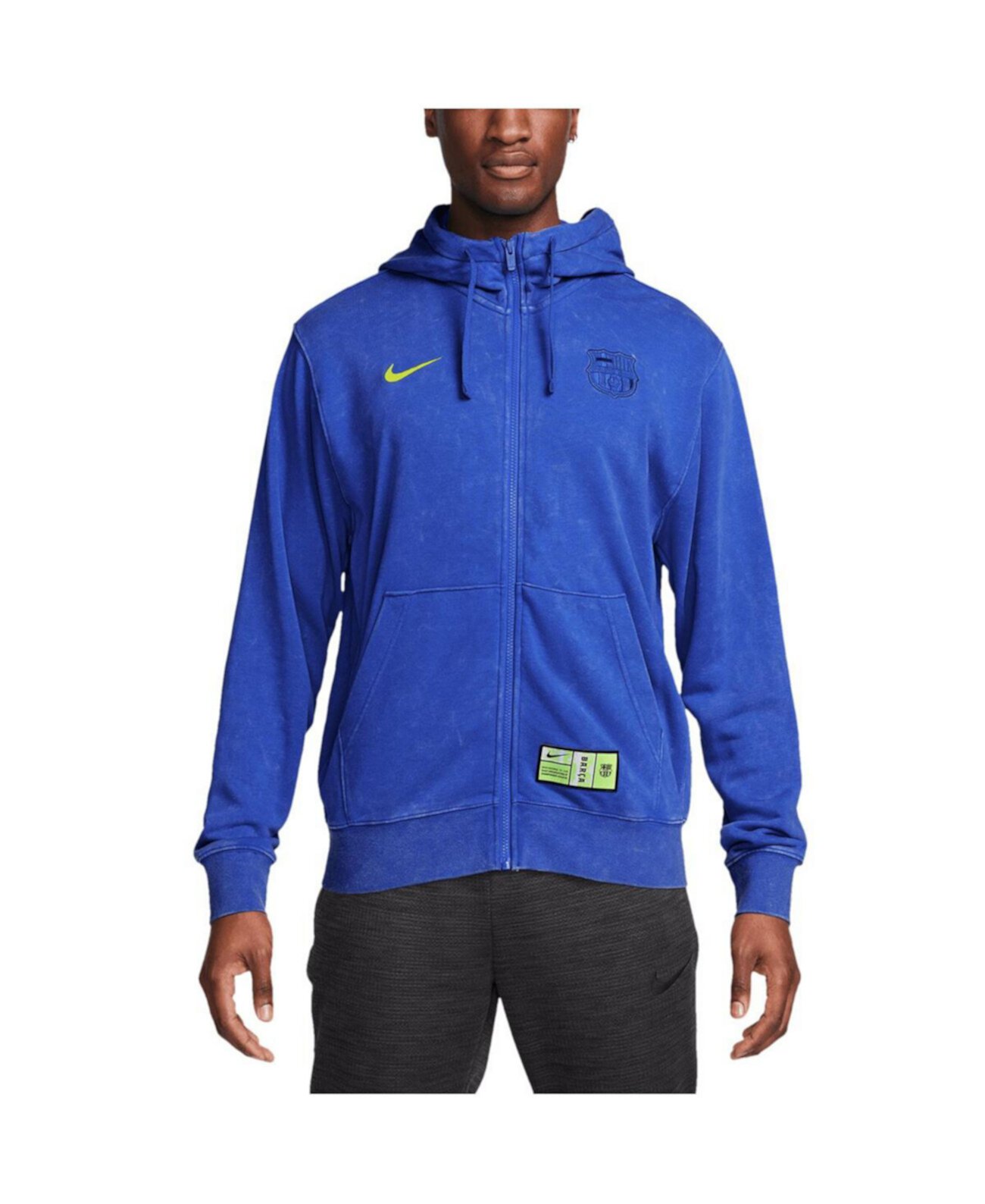 Men's Blue Barcelona Third Club Full-Zip Hoodie Nike