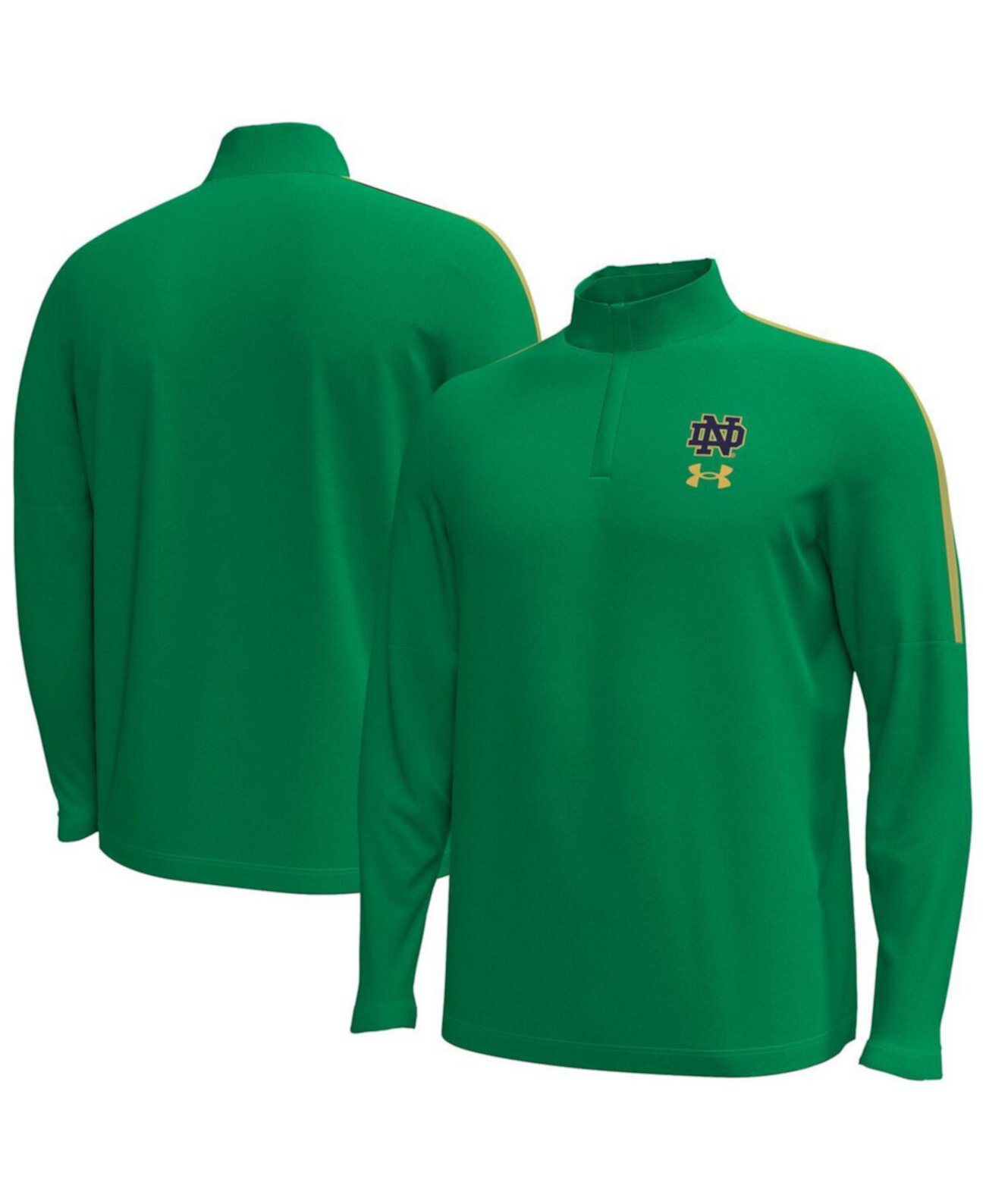 Men's Kelly Green Notre Dame Fighting Irish Playoff Performance Quarter-Zip Jacket Under Armour