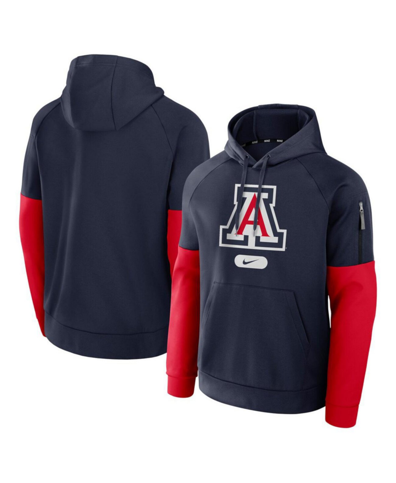 Men's Navy Arizona Wildcats Fitness Performance Pullover Hoodie Nike