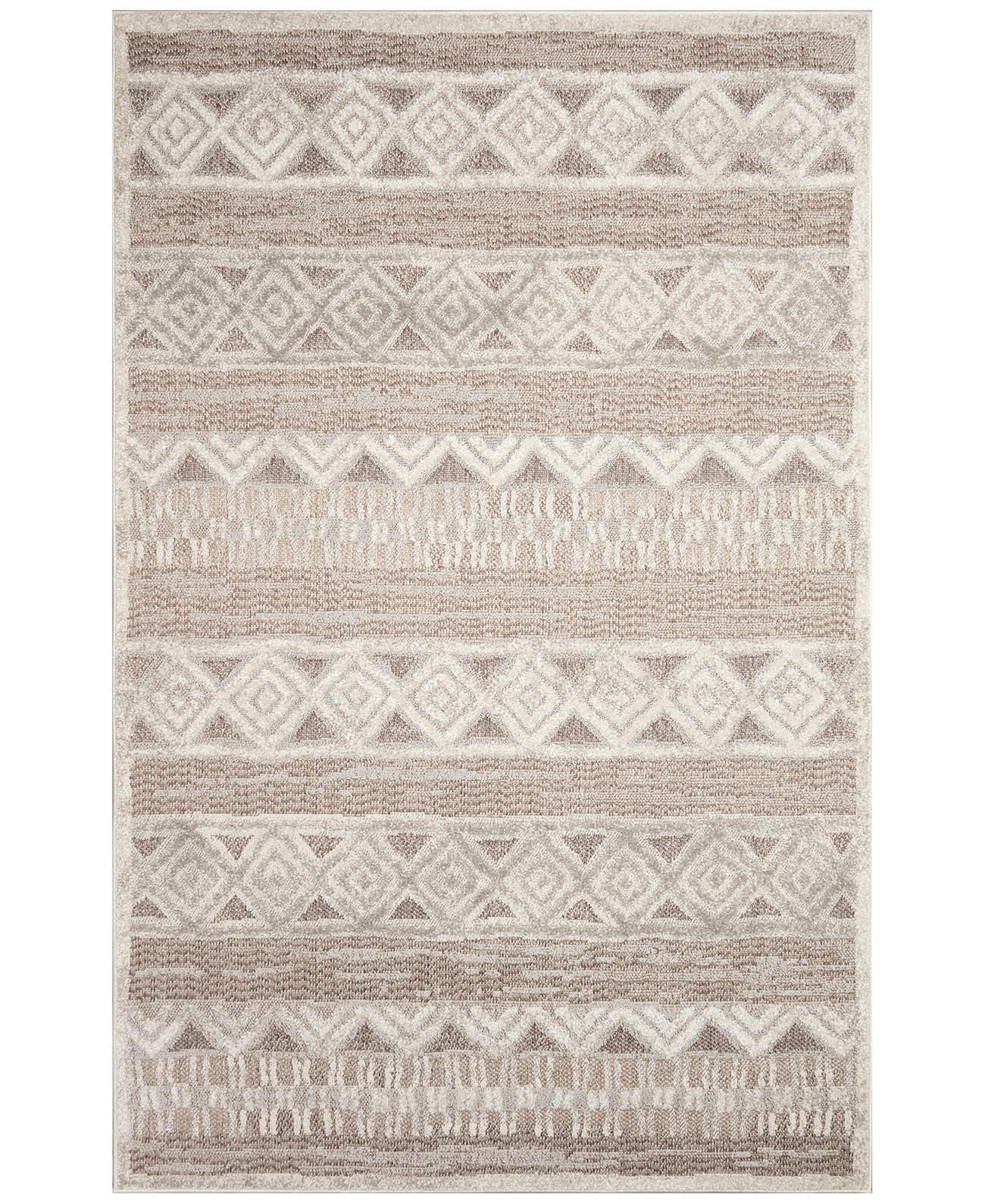 Napoli Diamond Stripe 3'3"x4'11" Area Rug Liora Manne