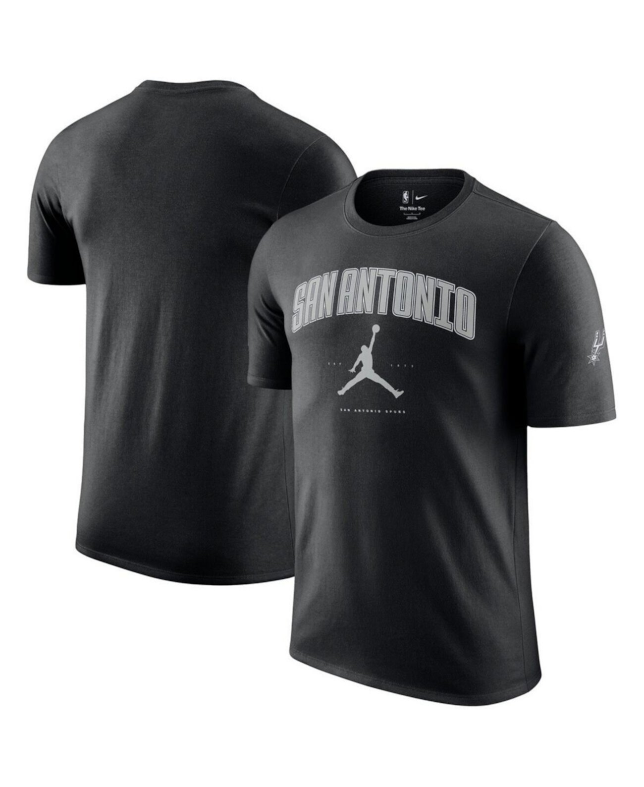 Men's and Women's Black San Antonio Spurs Essential Cities T-Shirt Jordan