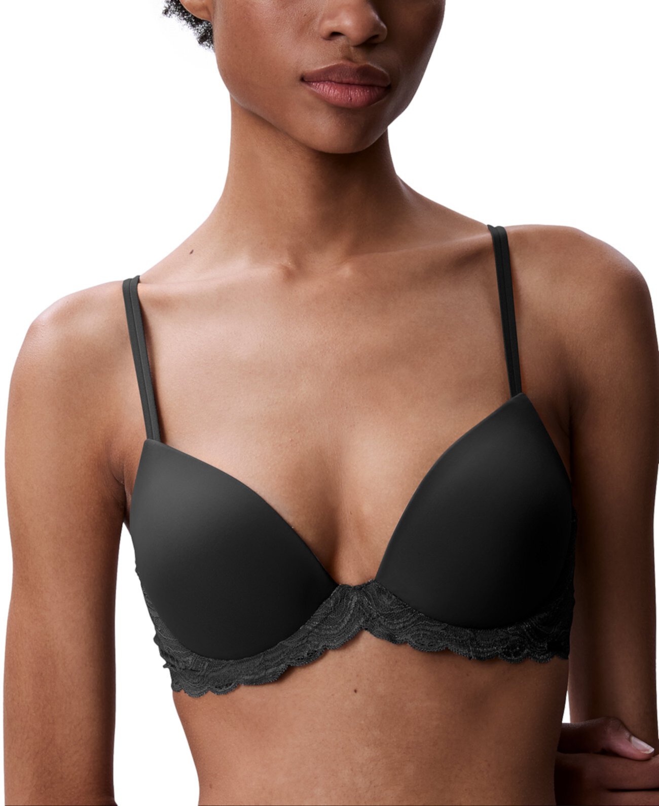 Women's Lace-Trim Demi Bra QF8122 Calvin Klein