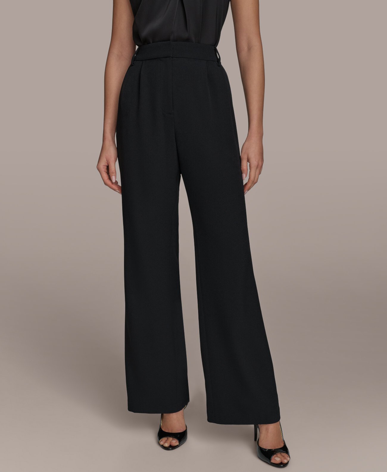 Women's Pleated Wide-Leg Pants Donna Karan New York