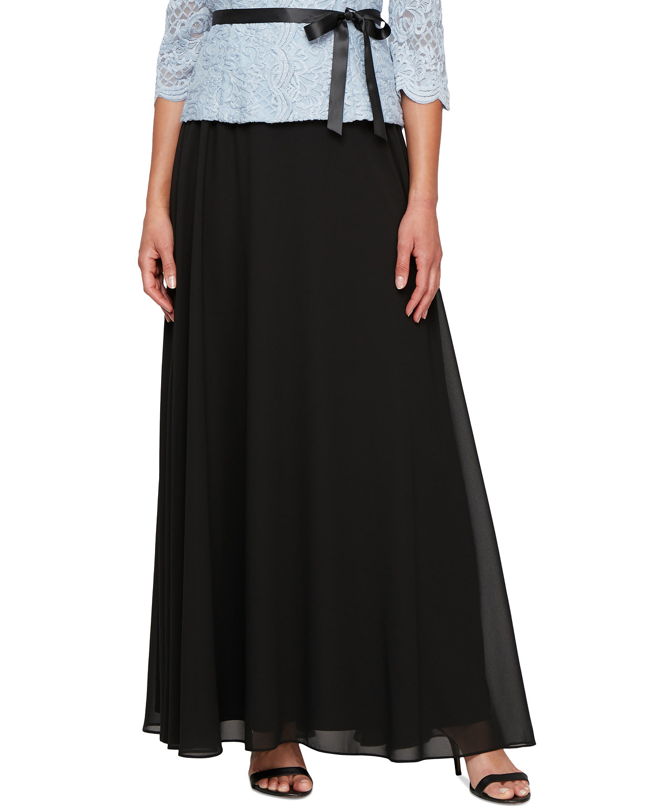 Women's Chiffon Pull-On Maxi Skirt Alex Evenings