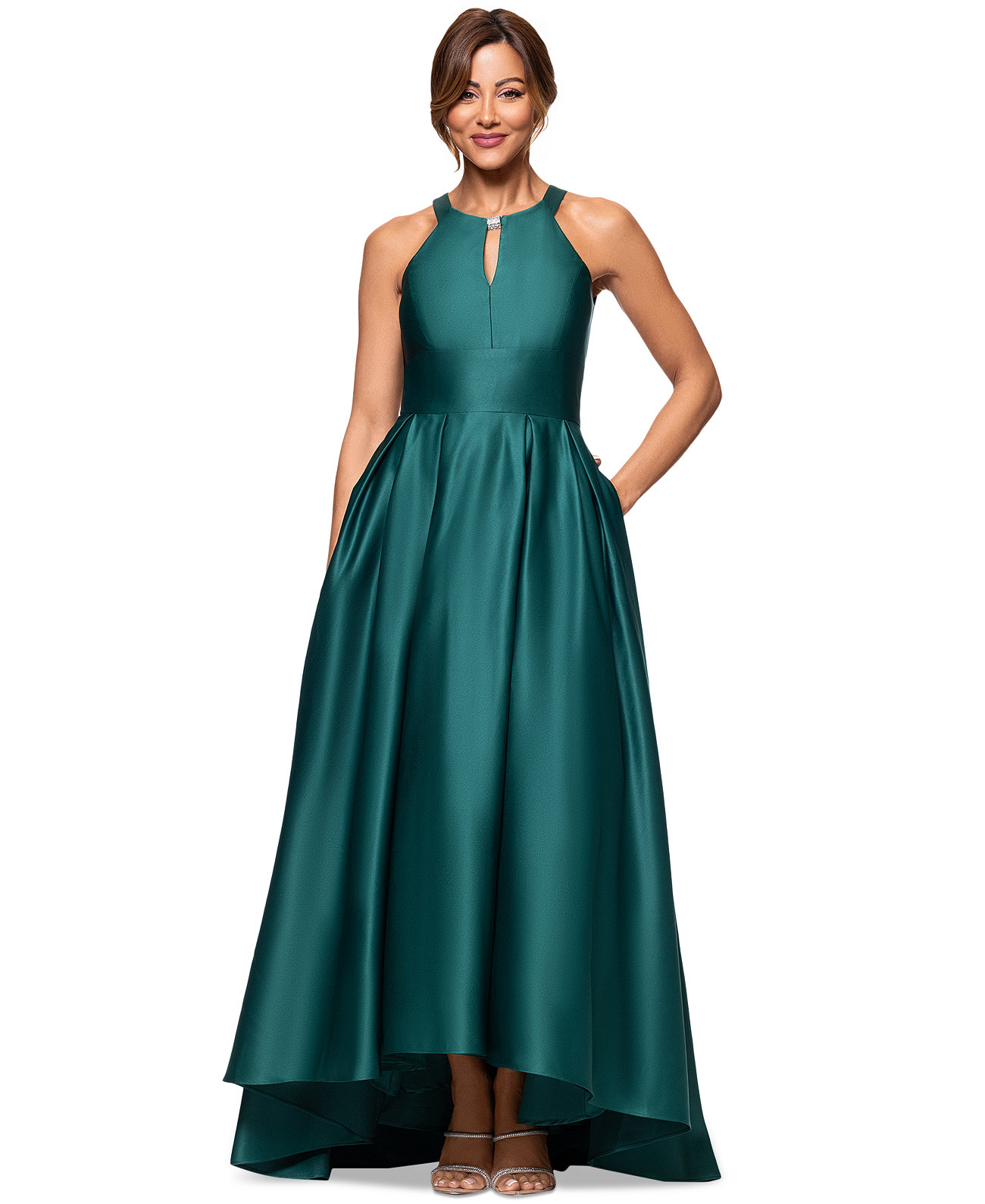 Women's Keyhole High-Low Gown Betsy & Adam