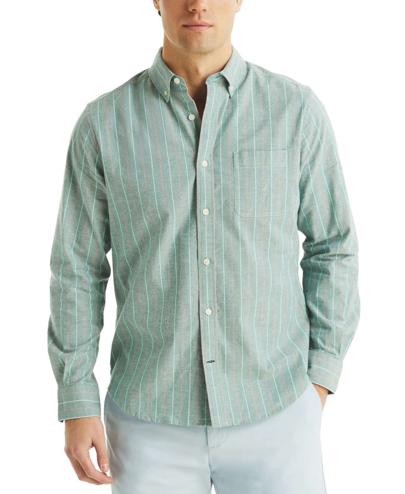 Men's Stripe Oxford Shirt Nautica