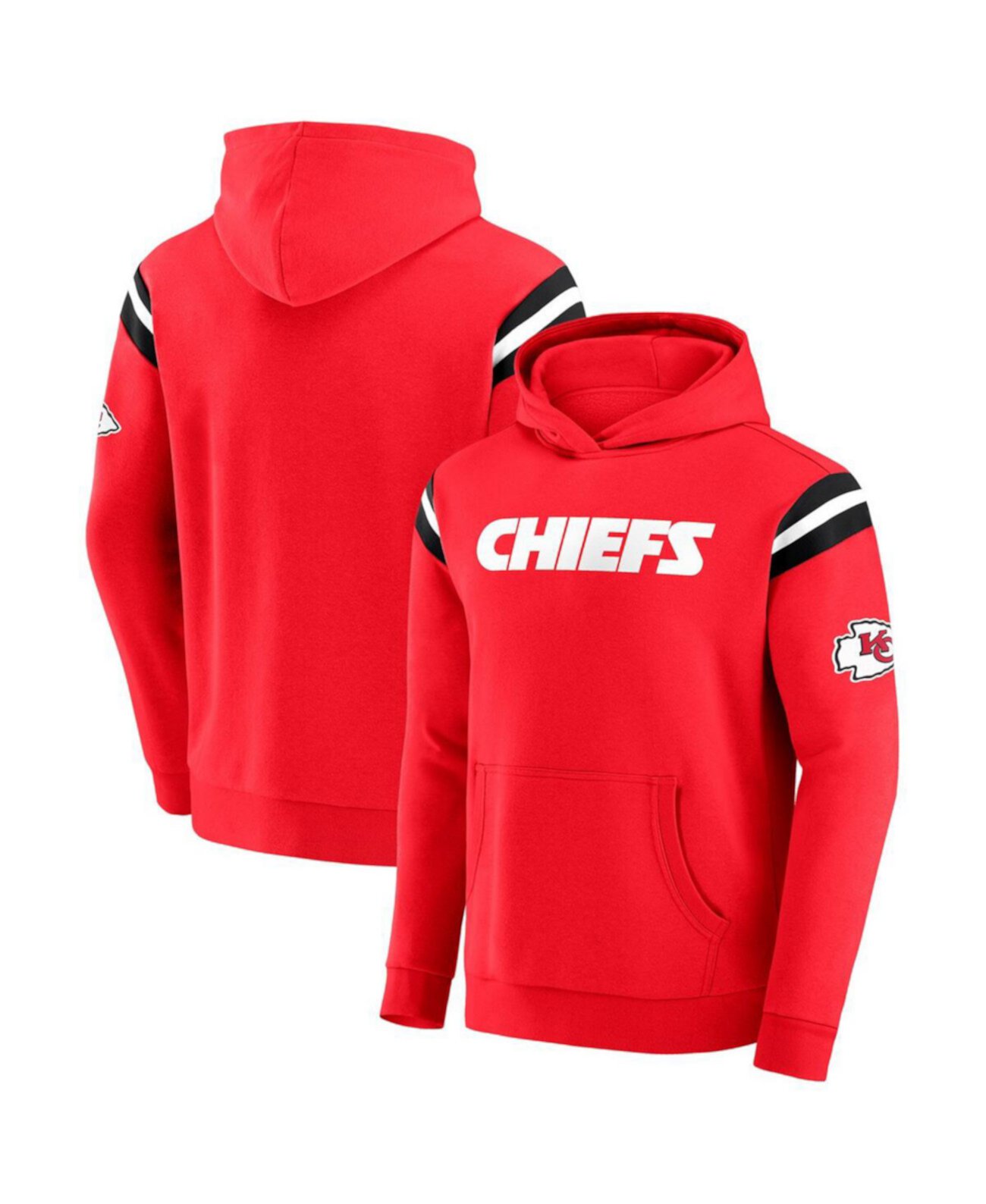 Men's Red Kansas City Chiefs Football Washed Pullover Hoodie Fanatics