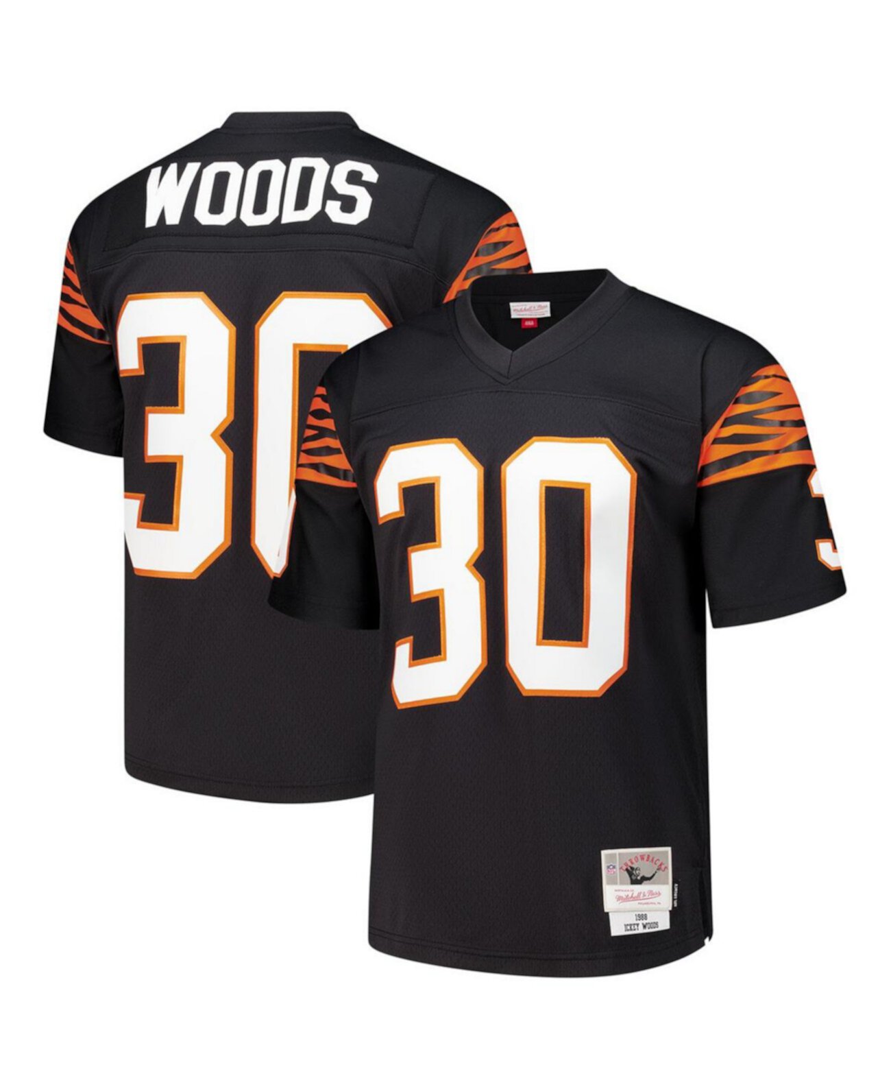 Men's Ickey Woods Black Cincinnati Bengals 1988 Legacy Replica Jersey Mitchell & Ness