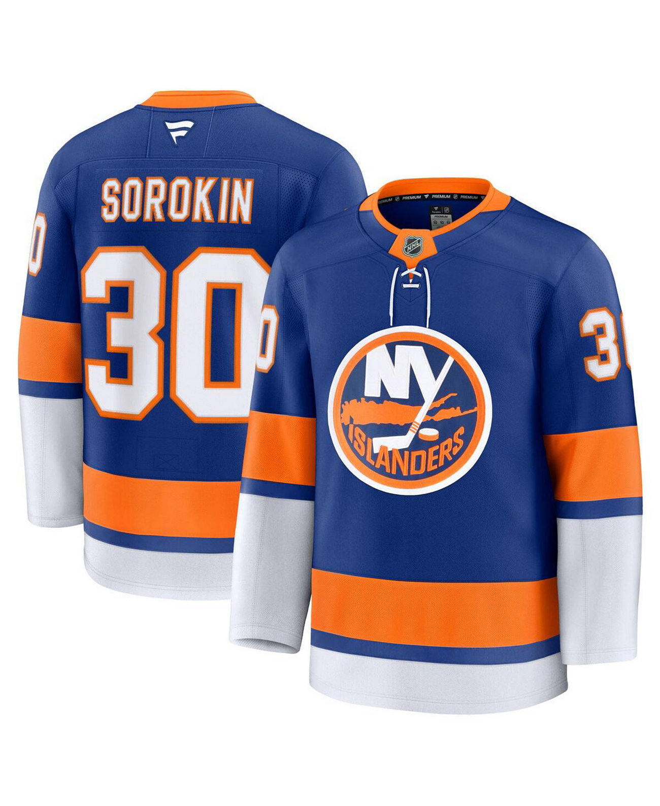 Men's Ilya Sorokin Royal New York Islanders Home Premium Jersey Fanatics