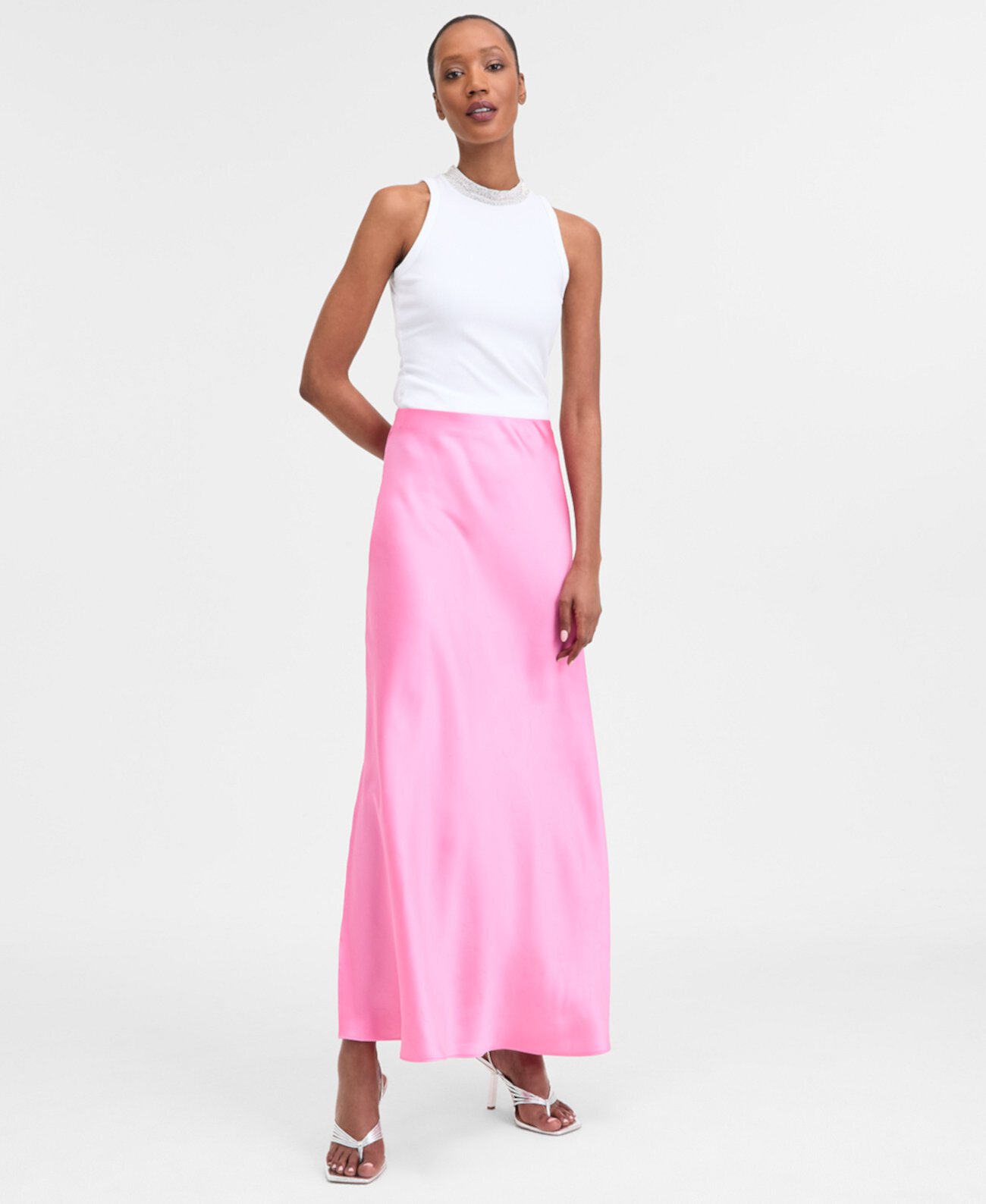 Women's Satin Maxi Skirt, Exclusively at Macy's I.N.C. International Concepts