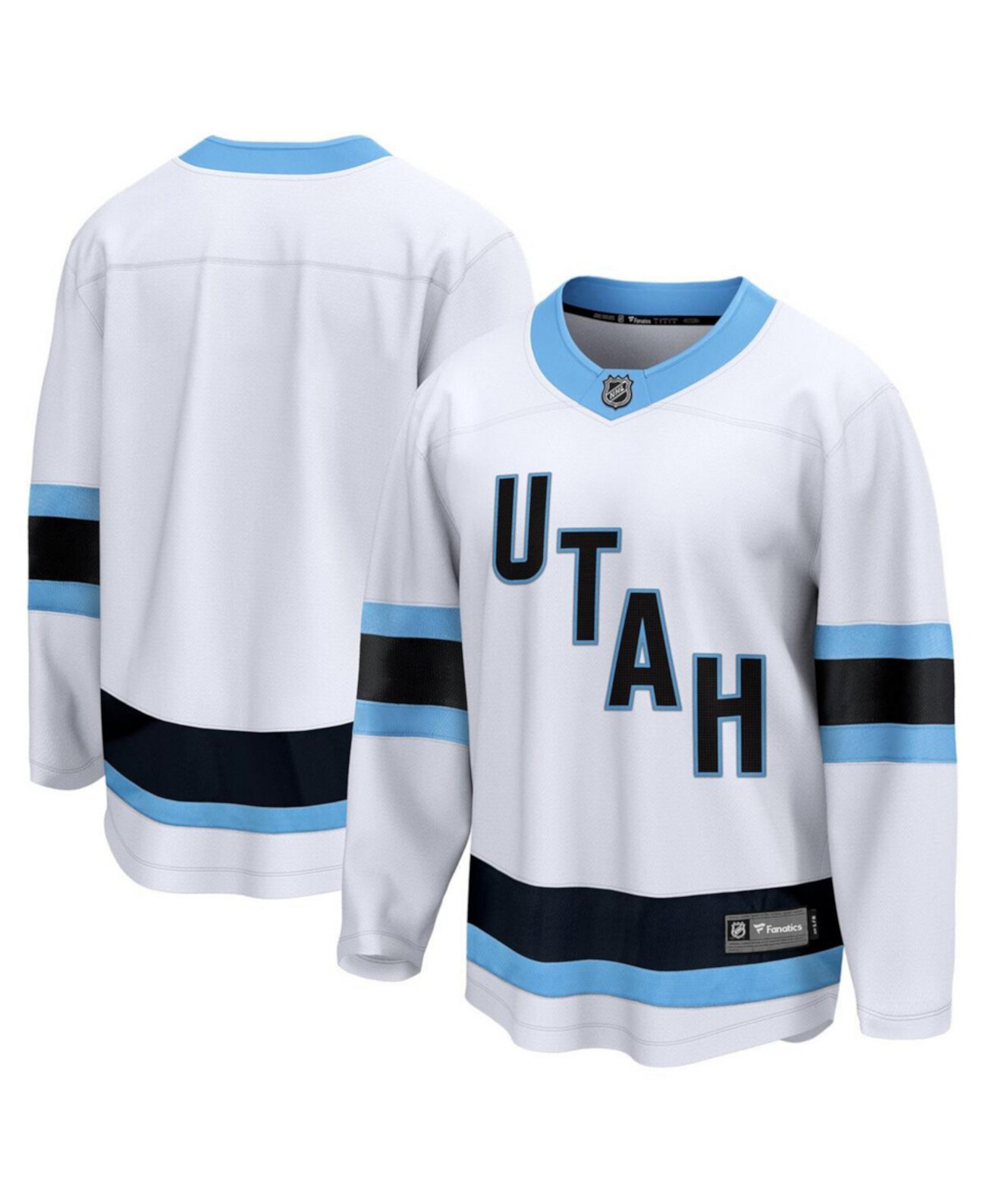 Men's White Utah Hockey Club Breakaway Blank Jersey Fanatics