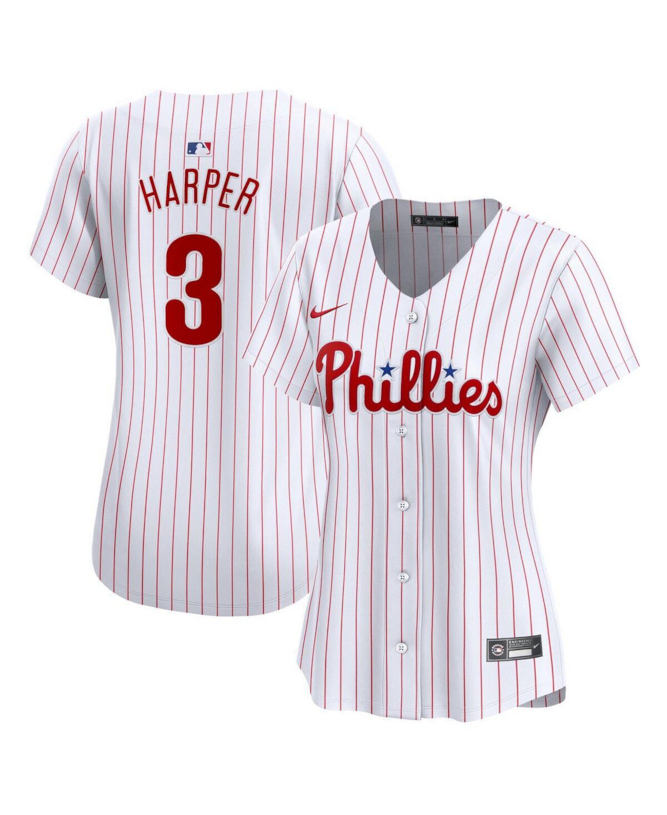 Women's Bryce Harper White Philadelphia Phillies Home Limited Player Jersey Nike