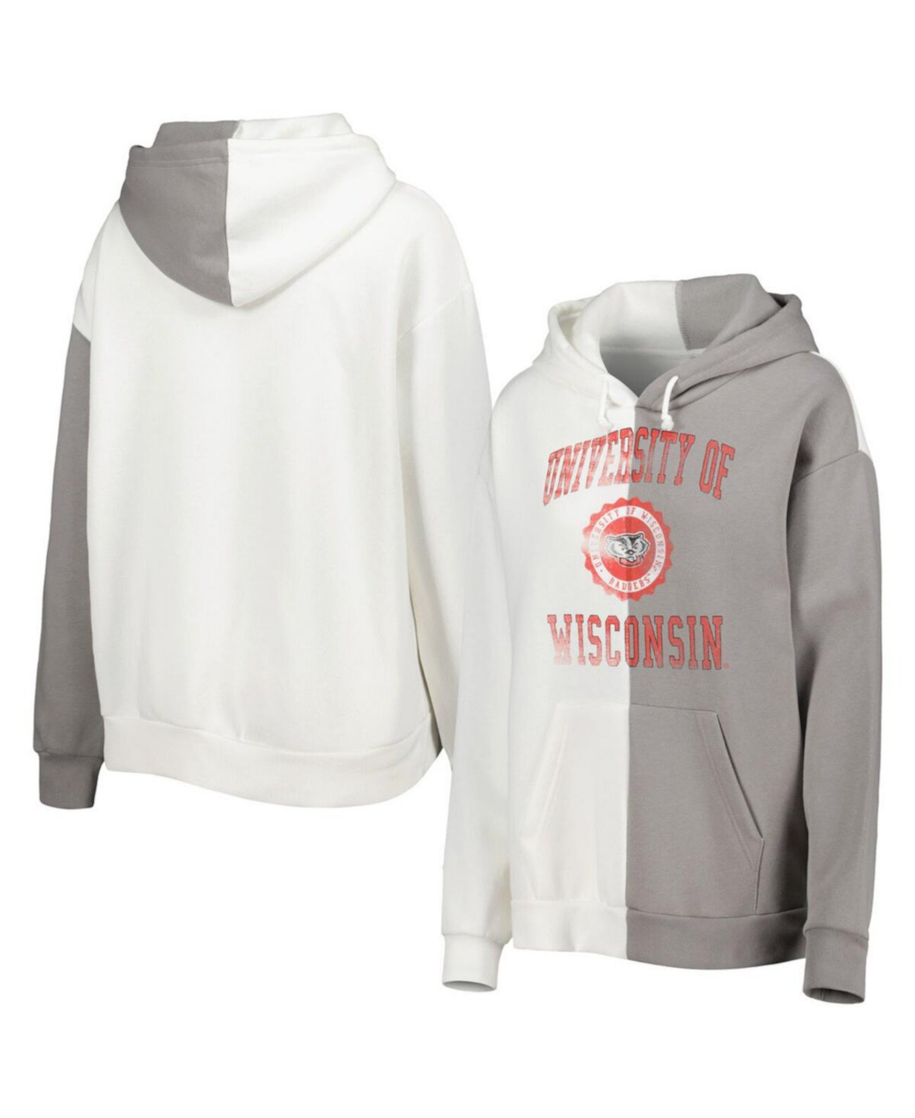 Женское худи Gameday Couture в стиле Wisconsin Badgers с капюшоном и карманом, с утеплителем начос и длинным рукавом Gameday Couture