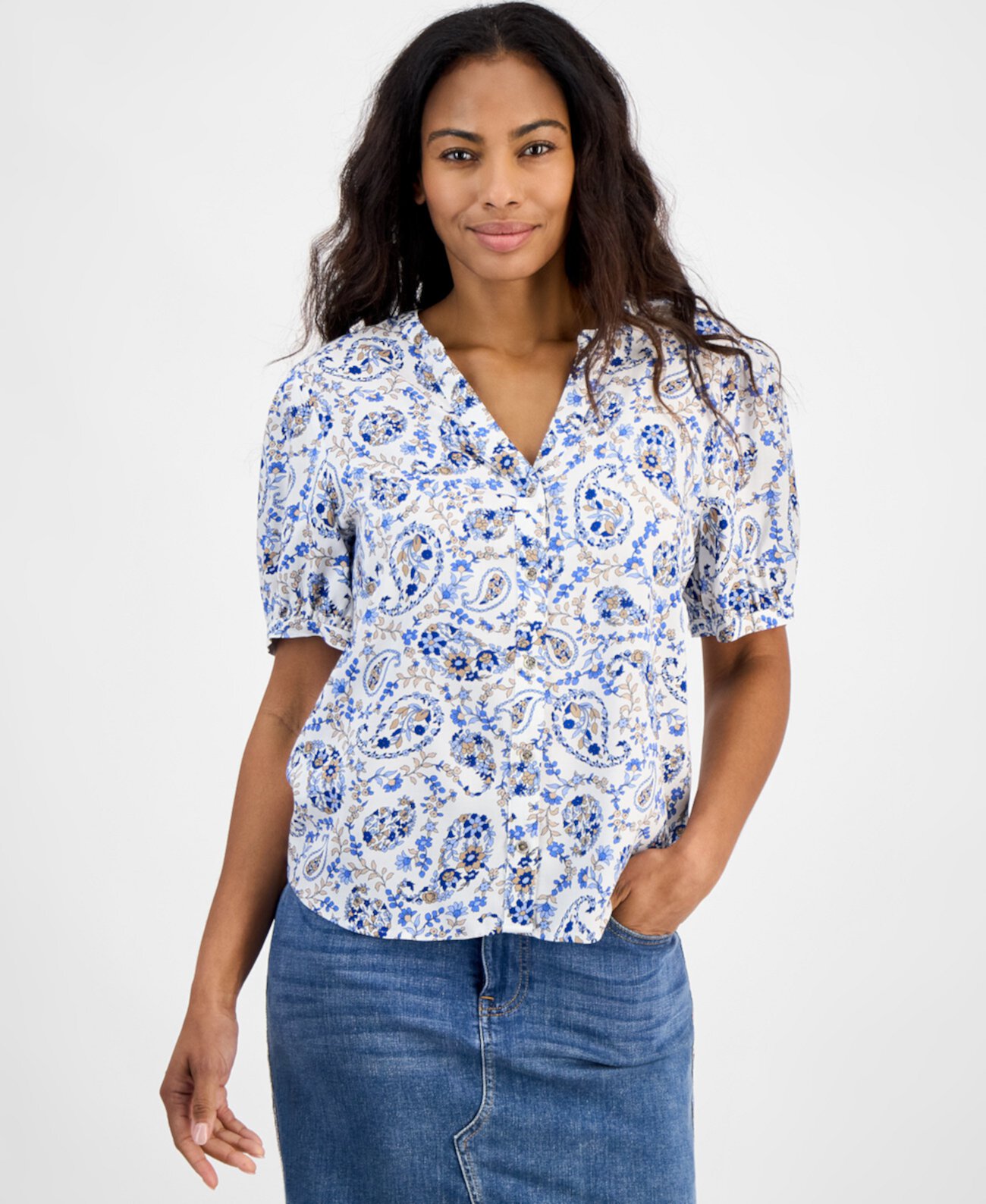 Women's Paisley-Print Top Tommy Hilfiger