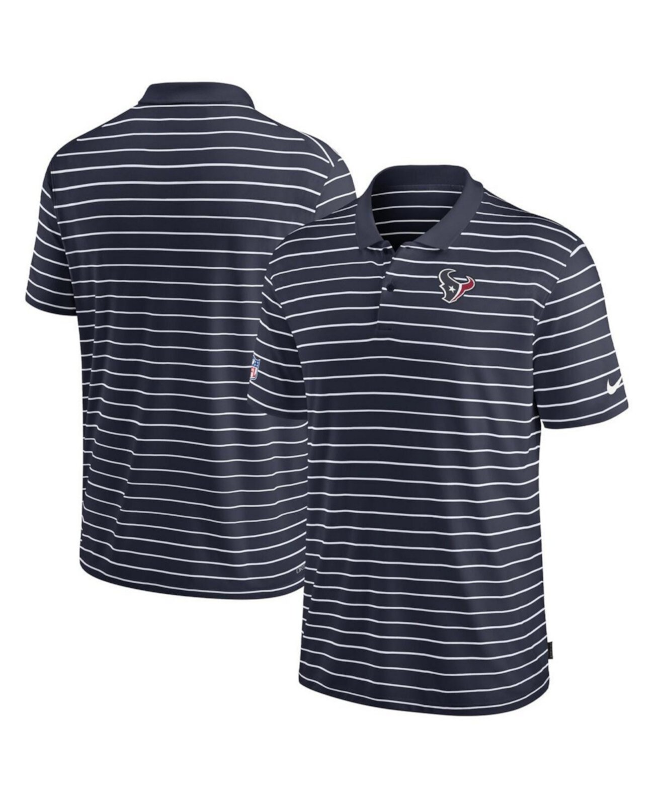 Men's Navy Houston Texans Sideline Lock Up Victory Performance Polo Nike