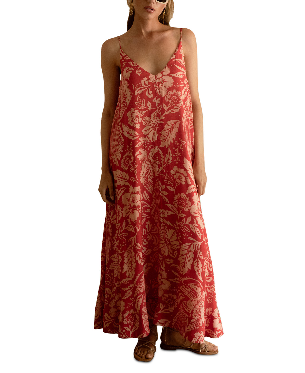 Women's Cartagen-Print Sleeveless Maxi Dress Elan