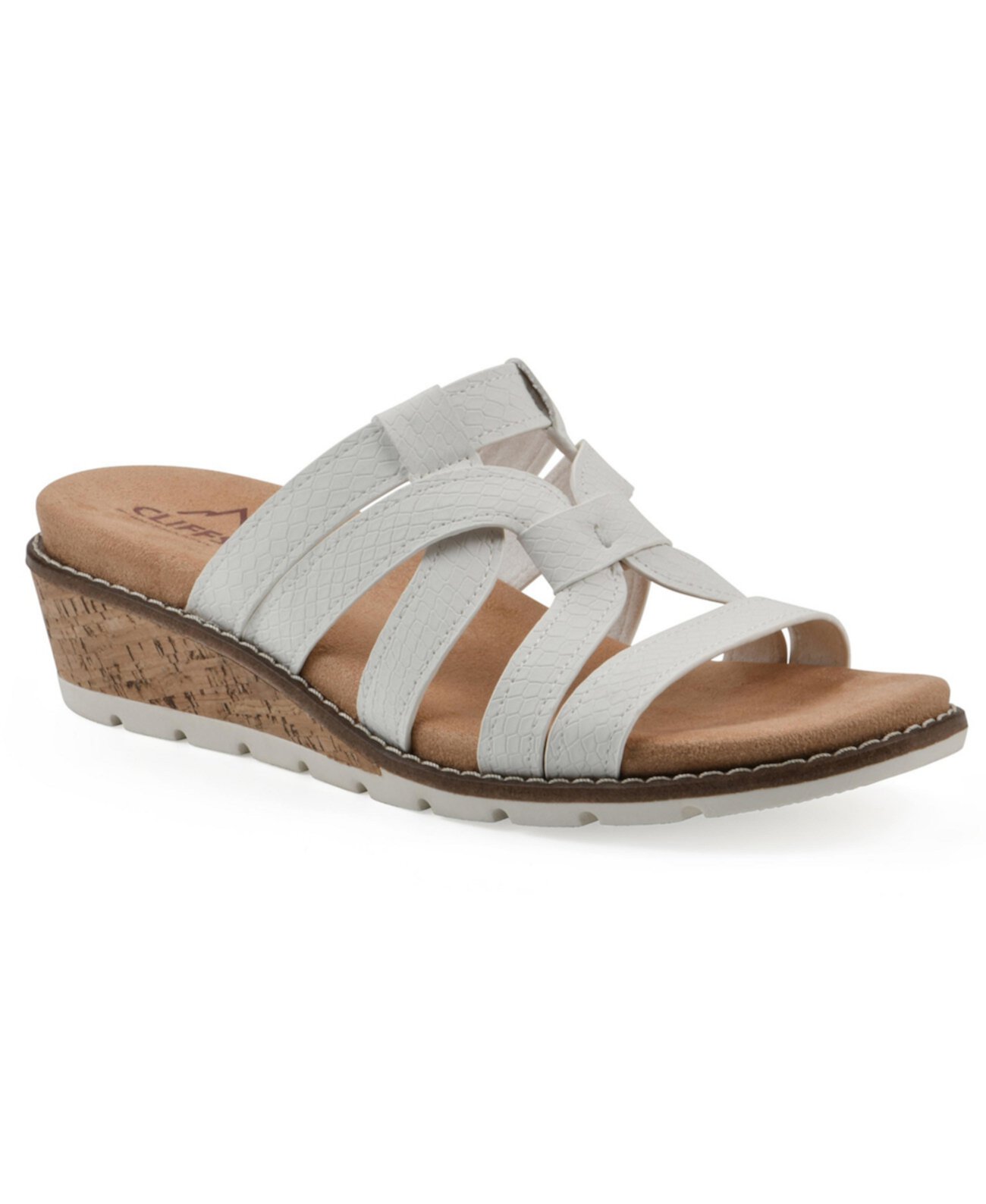 Women's Tinisha Wedge Slip-On Sandals Cliffs by White Mountain