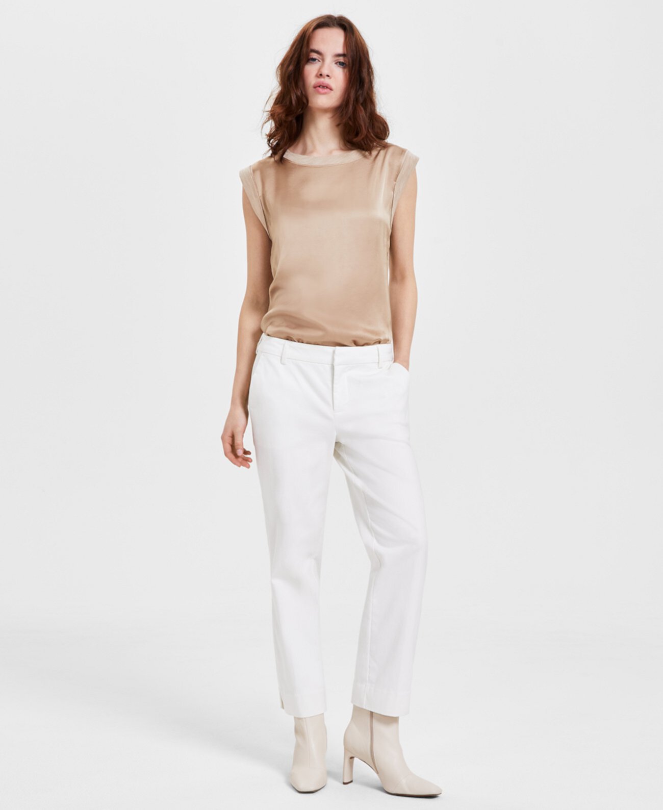 Women's Kelsey Cropped Twill Trouser Liverpool Los Angeles