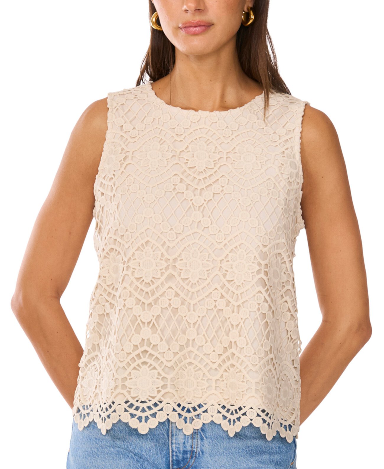 Women's Crochet Sleeveless Top Vince Camuto