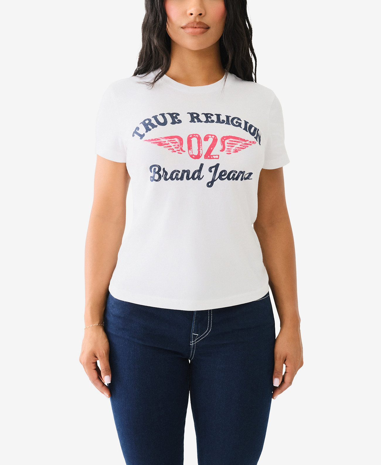 Women's Crystal Arched Logo Tee True Religion