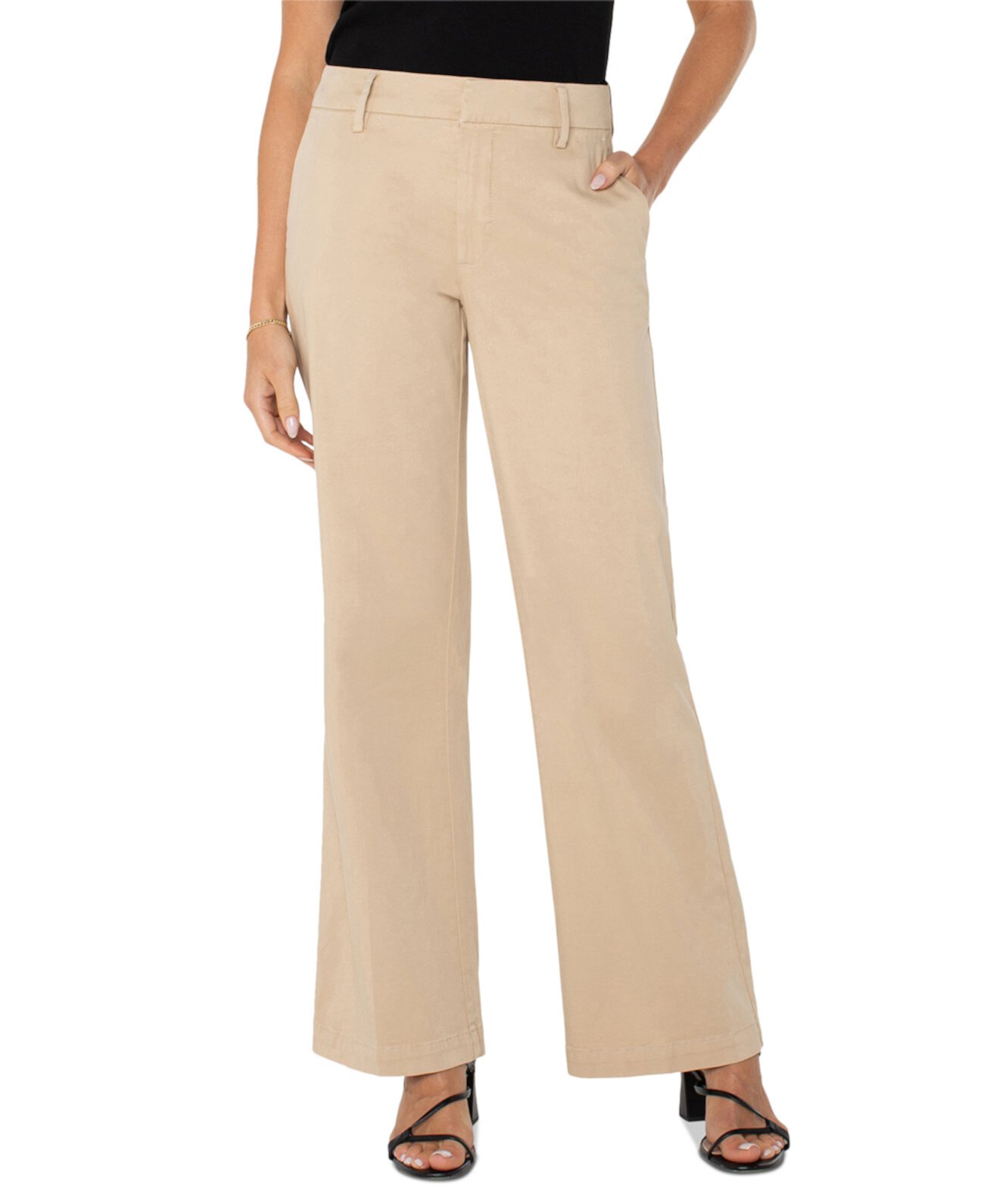 Women's Kelsey Twill Wide-Leg Pants Liverpool Los Angeles